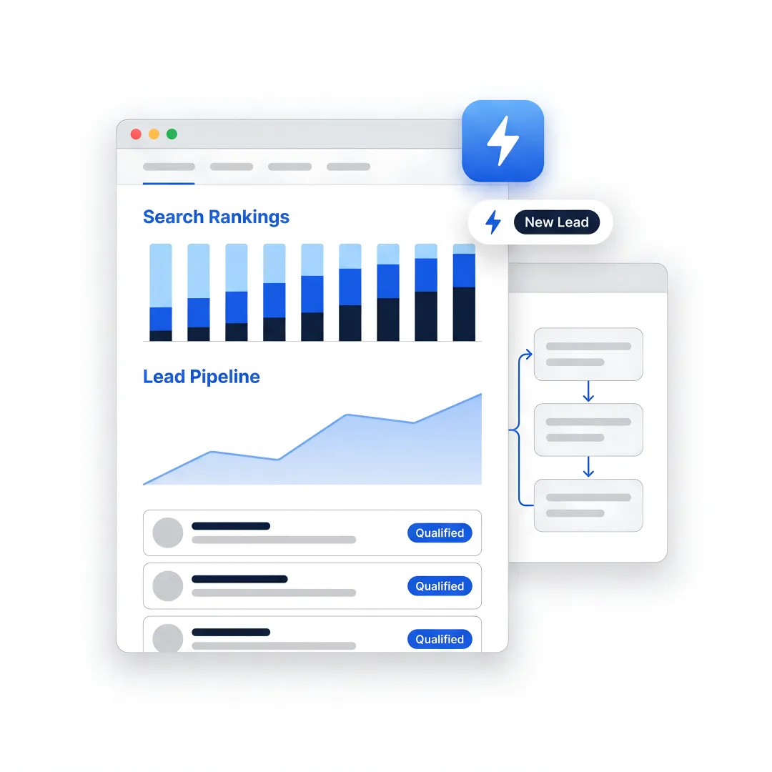 AI SEO dashboard for B2B growth