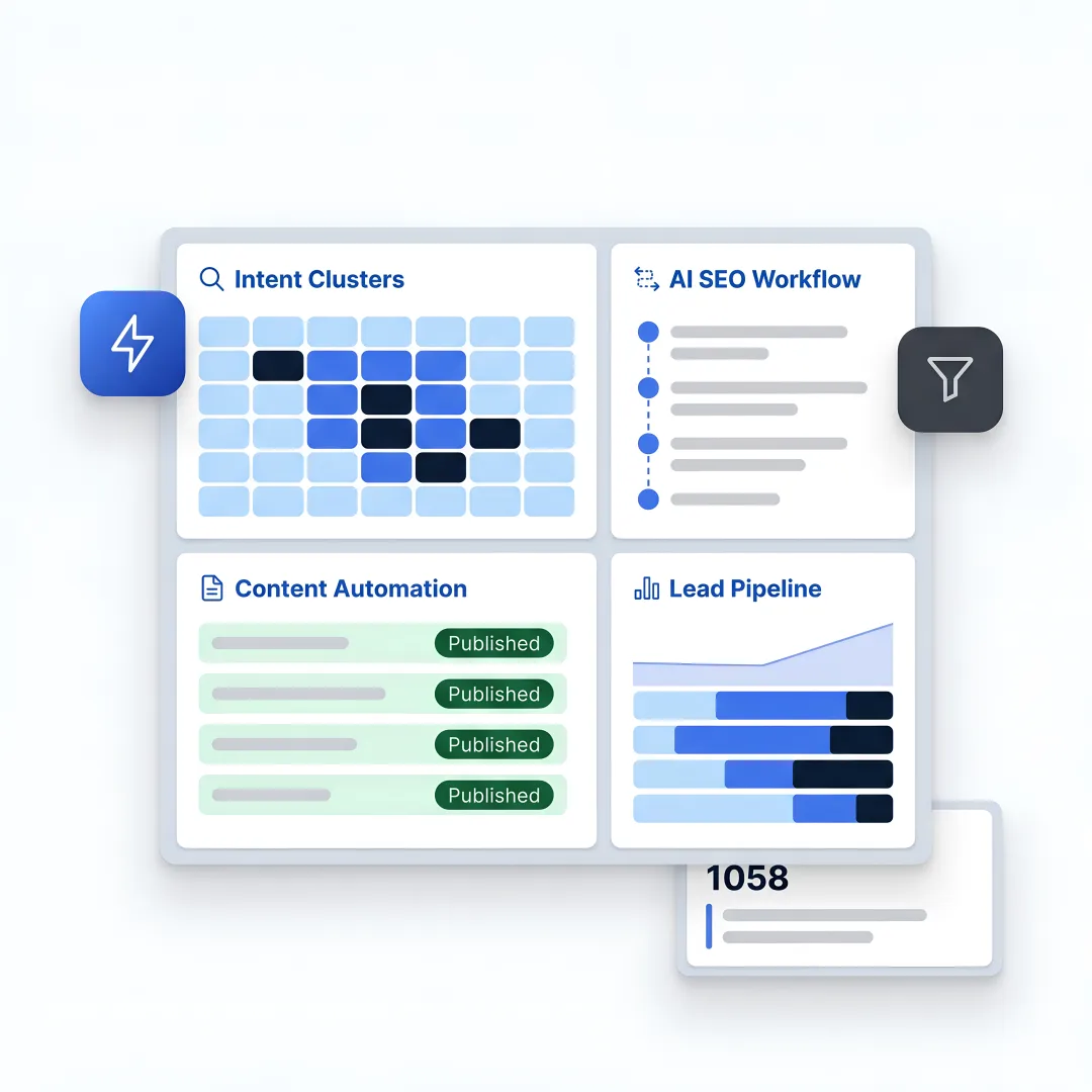 AI SEO workflow planning session