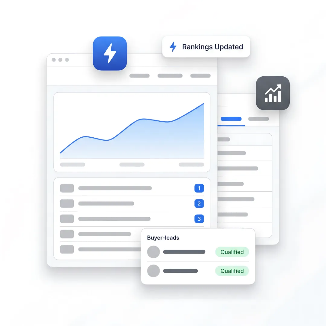 AI SEO dashboard for industrial growth