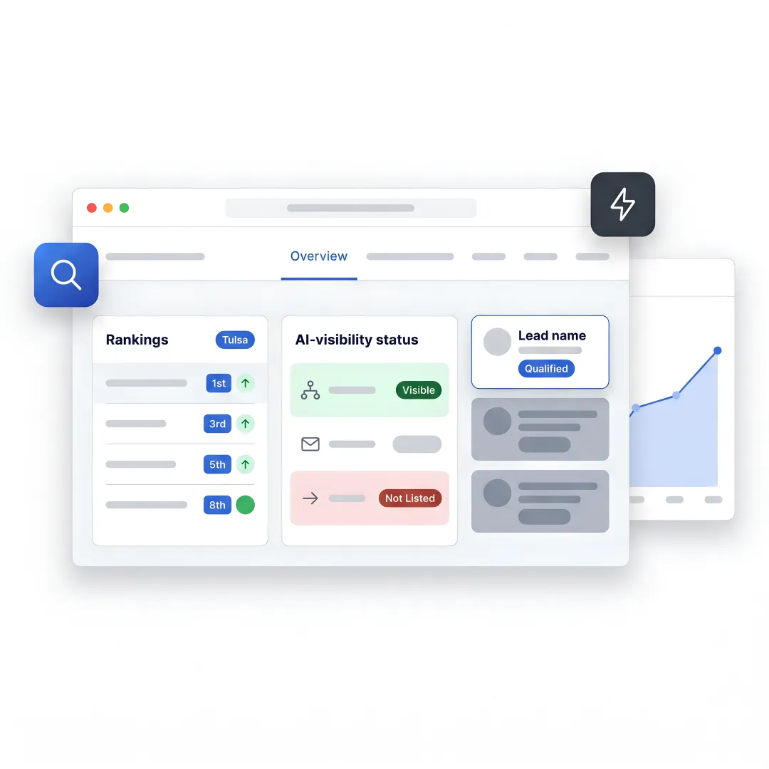 SEO strategist reviewing B2B growth dashboard