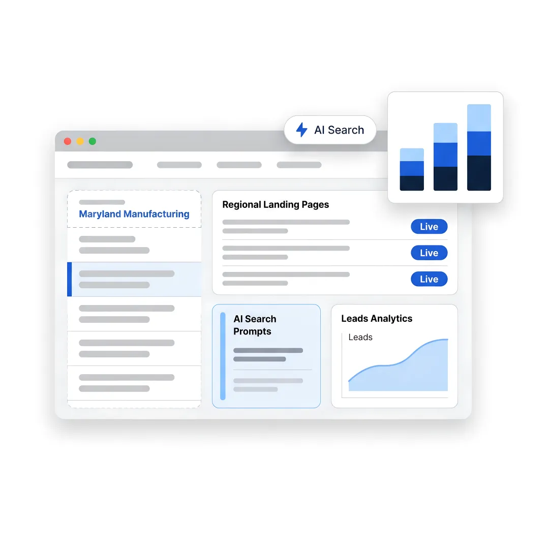 SEO strategist mapping B2B manufacturing keywords