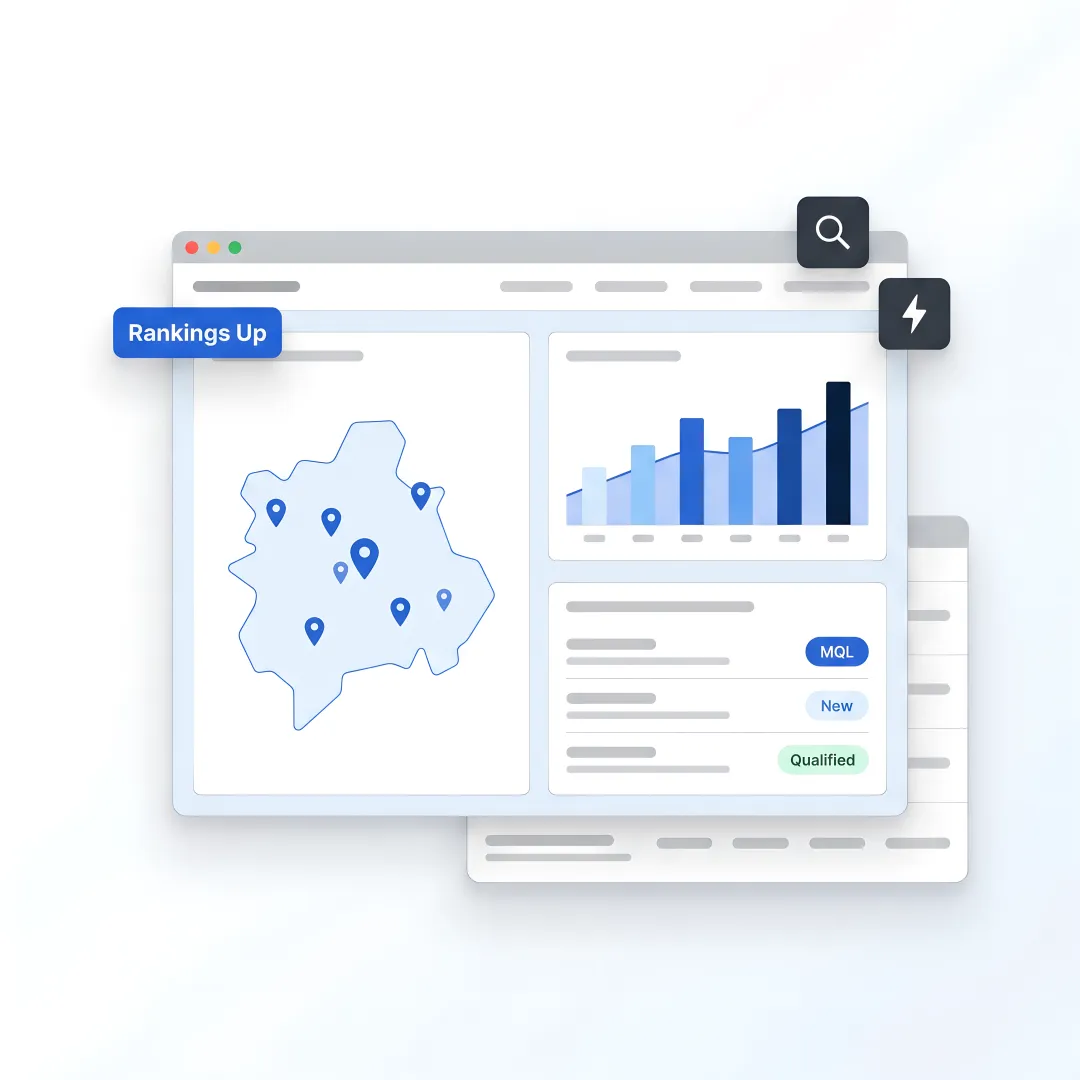Colorado Springs B2B local SEO dashboard