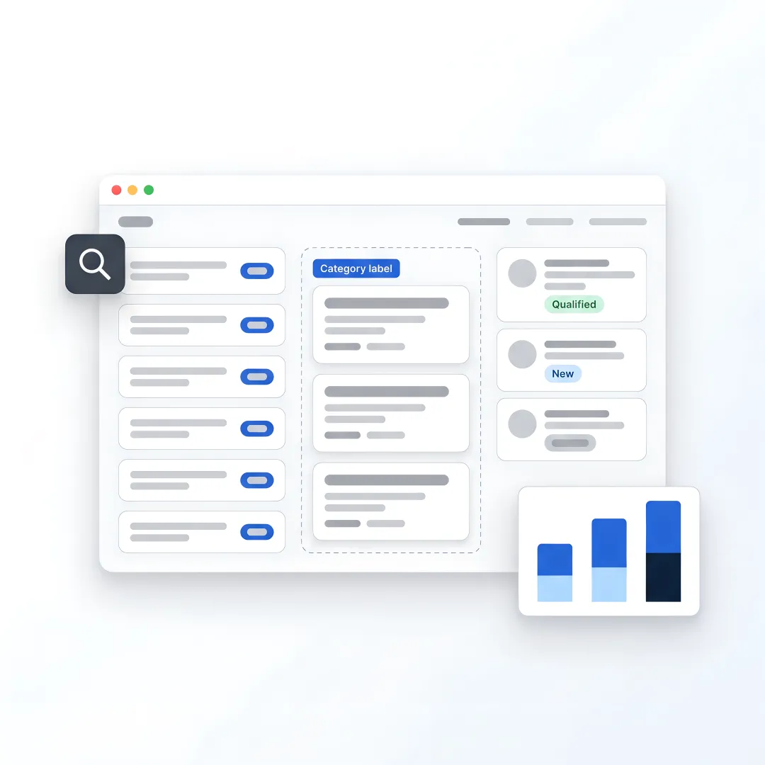 SEO strategist planning industrial growth system