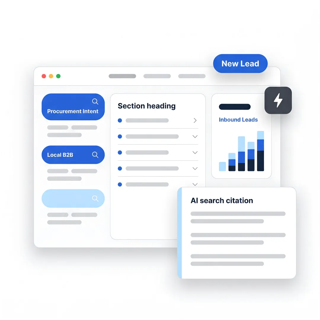 SEO team planning local search growth process