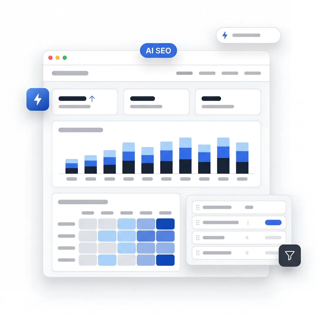 AI SEO workflow for manufacturing lead generation