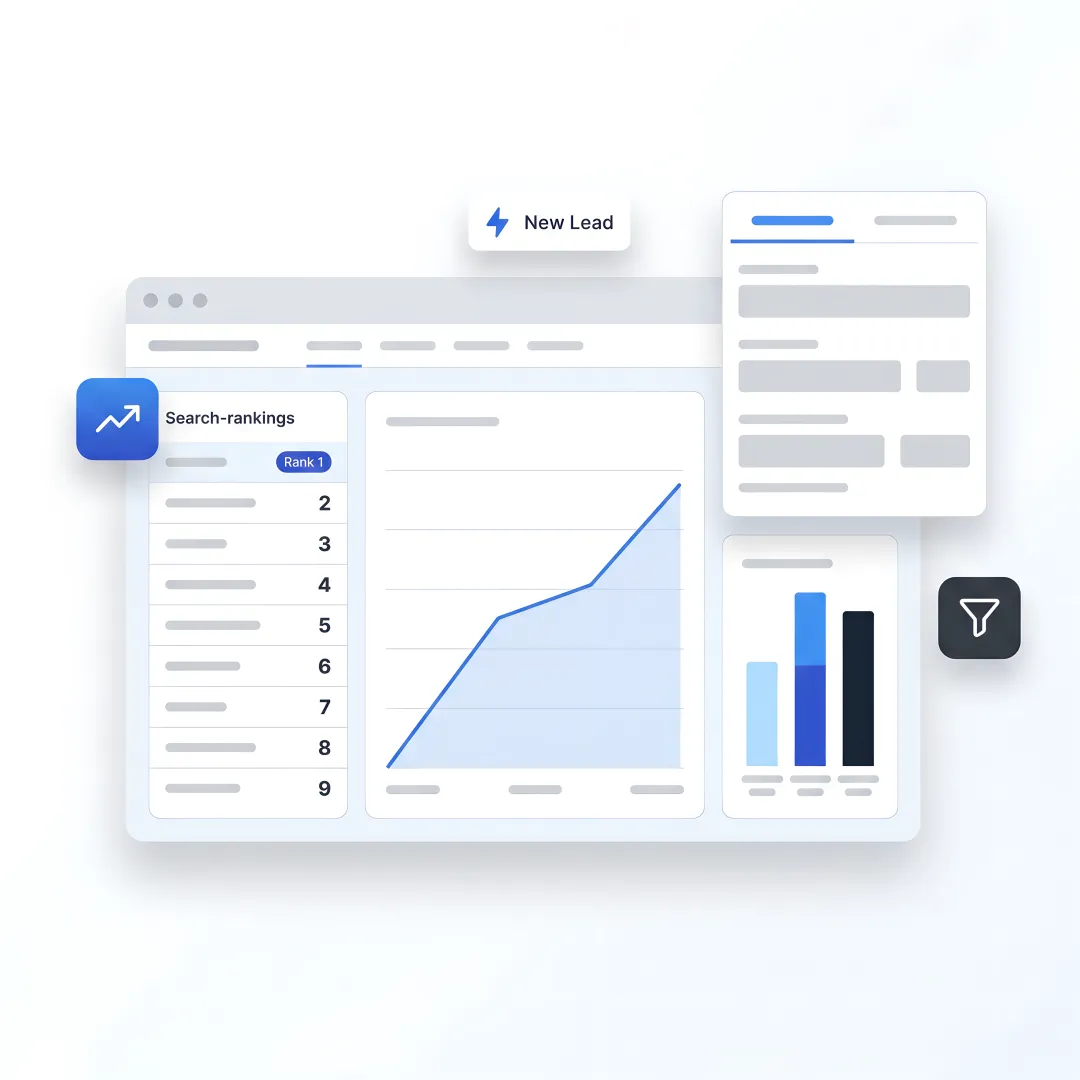 B2B SEO dashboard for manufacturers