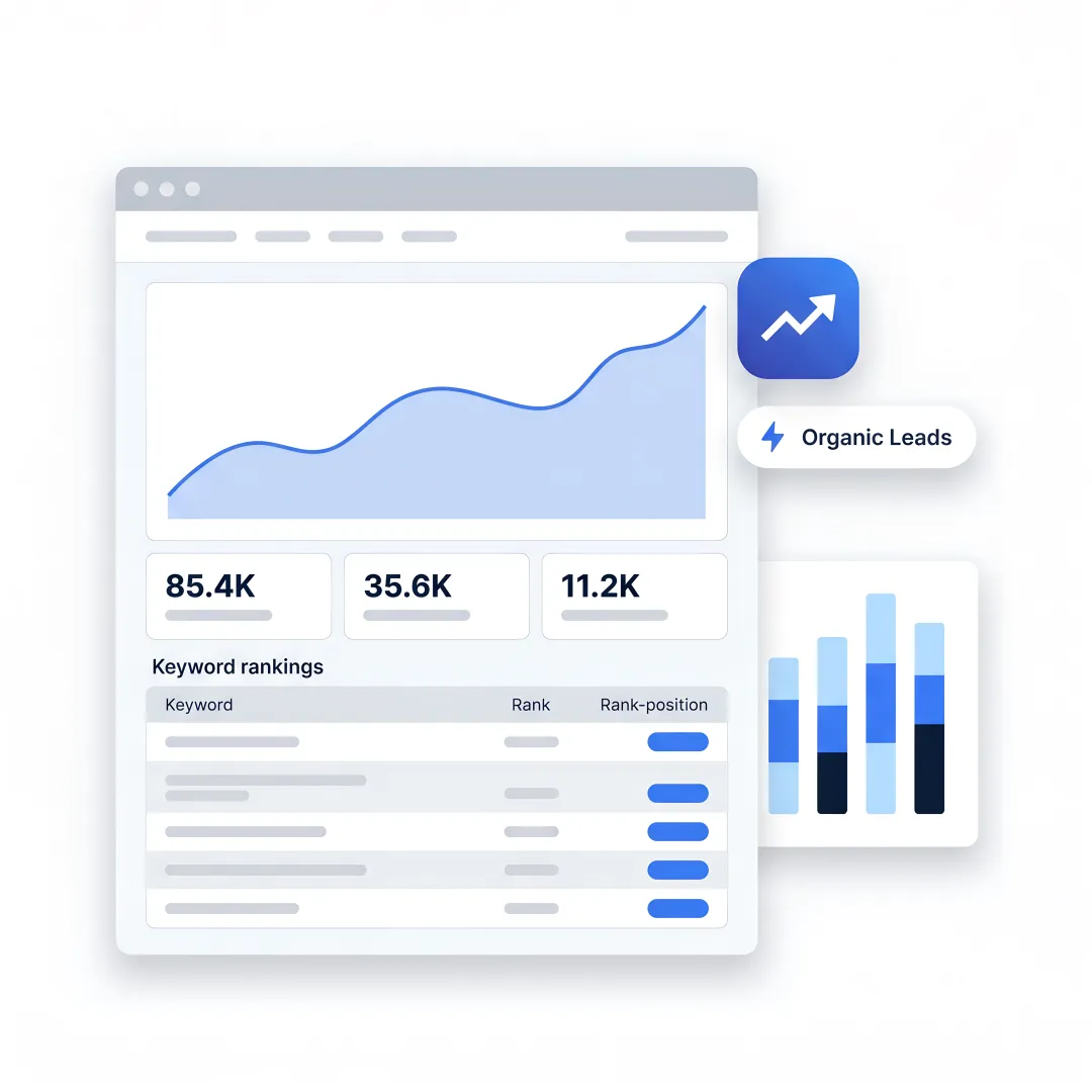 B2B SEO dashboard in Palm Springs