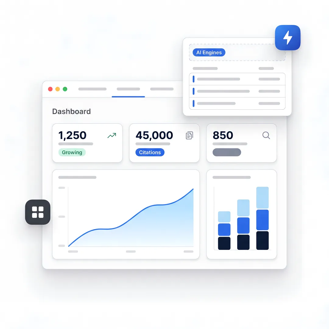 B2B team reviewing AI SEO analytics