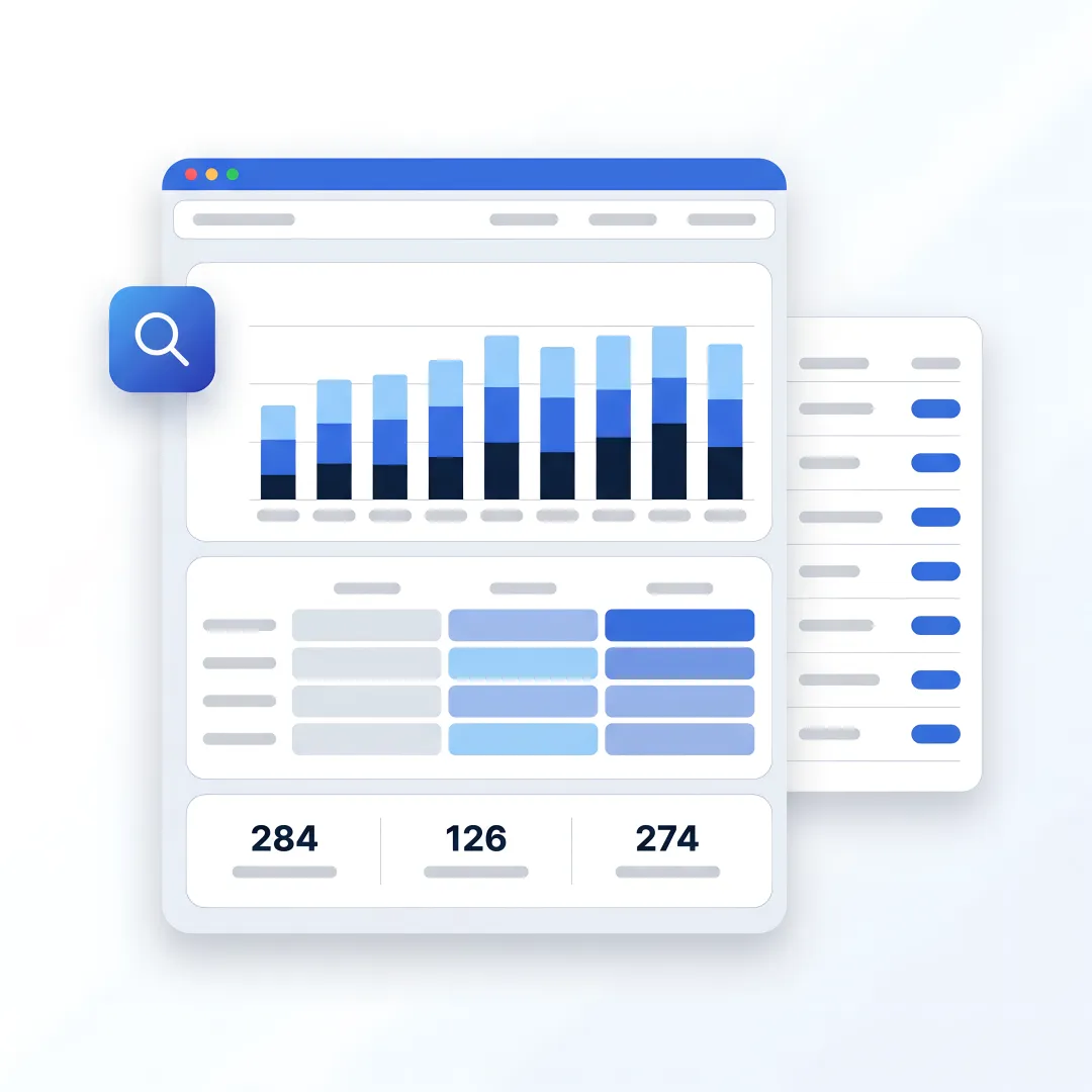 SEO strategist reviewing growth analytics
