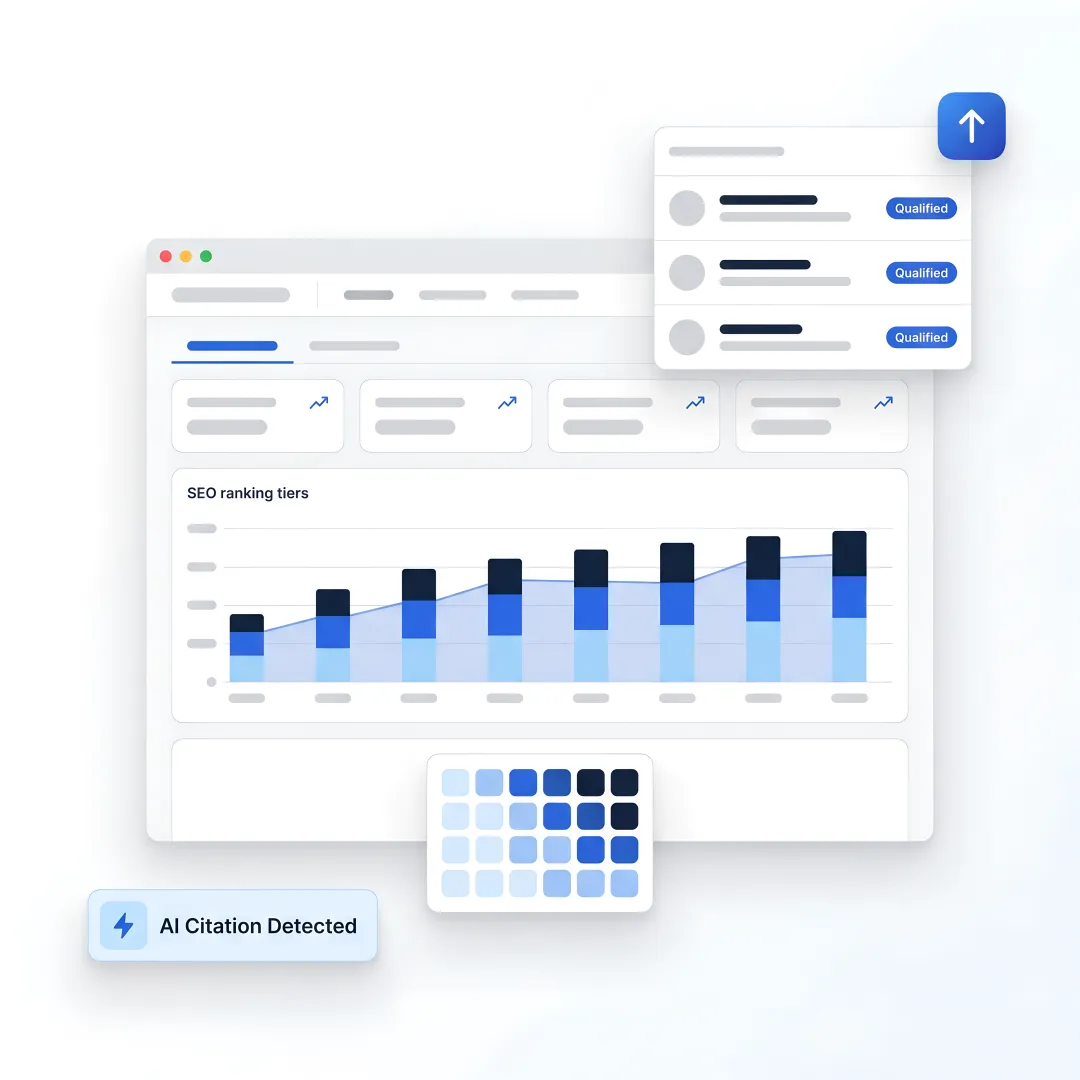 B2B SEO dashboard for Orange County companies