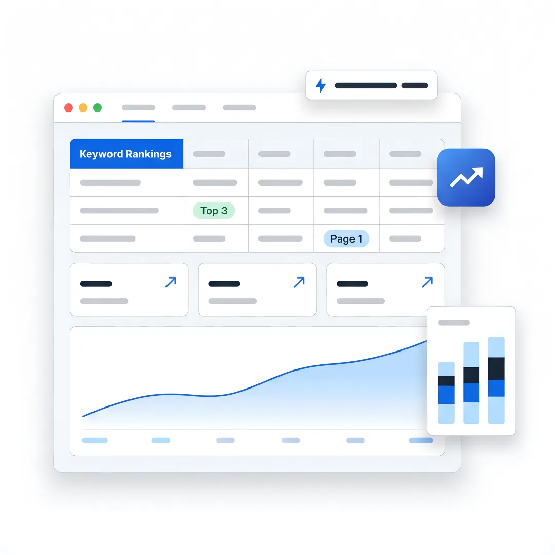 SEO strategist reviewing analytics dashboard