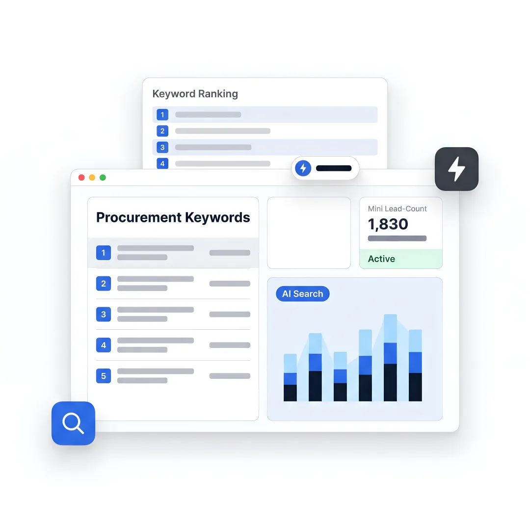 SEO strategist reviewing B2B lead dashboard