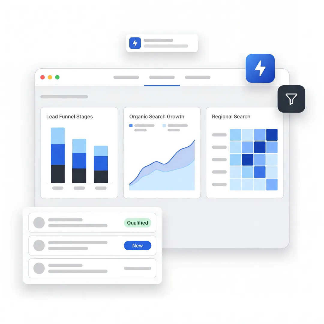 AI inbound marketing dashboard for B2B companies