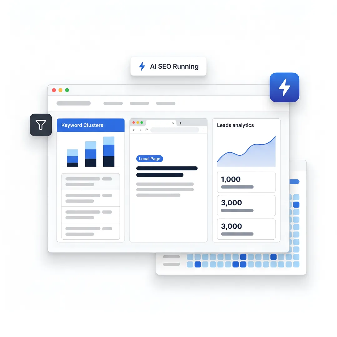 SEO team reviewing B2B growth workflow