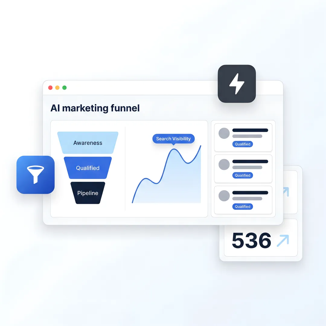 AI marketing funnel for B2B lead generation