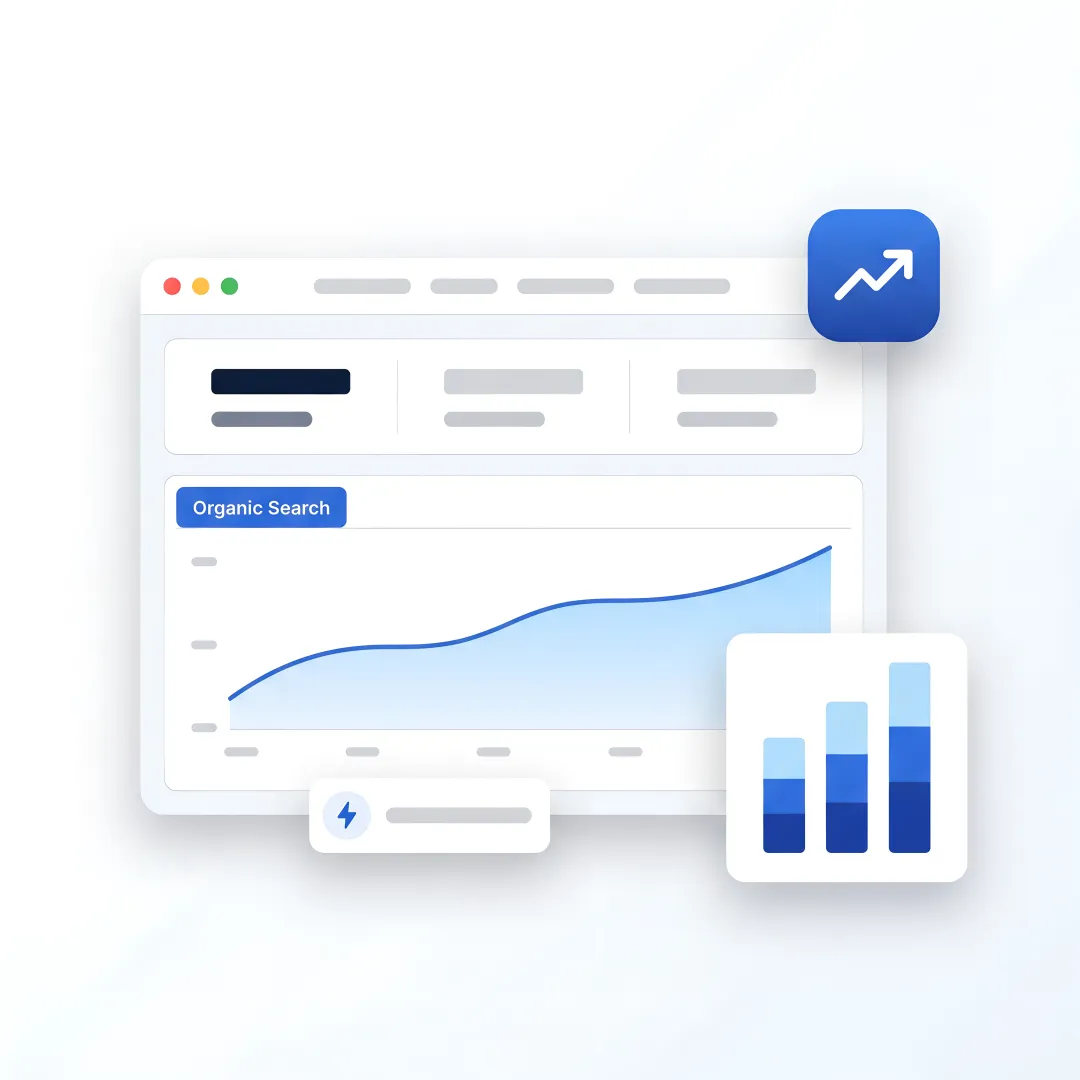 B2B SEO dashboard for manufacturing growth