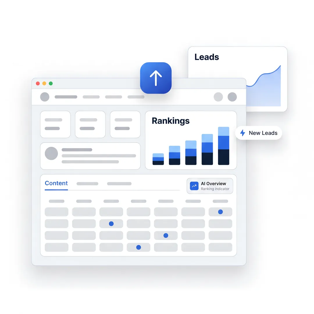 AI SEO dashboard for Mississauga business growth