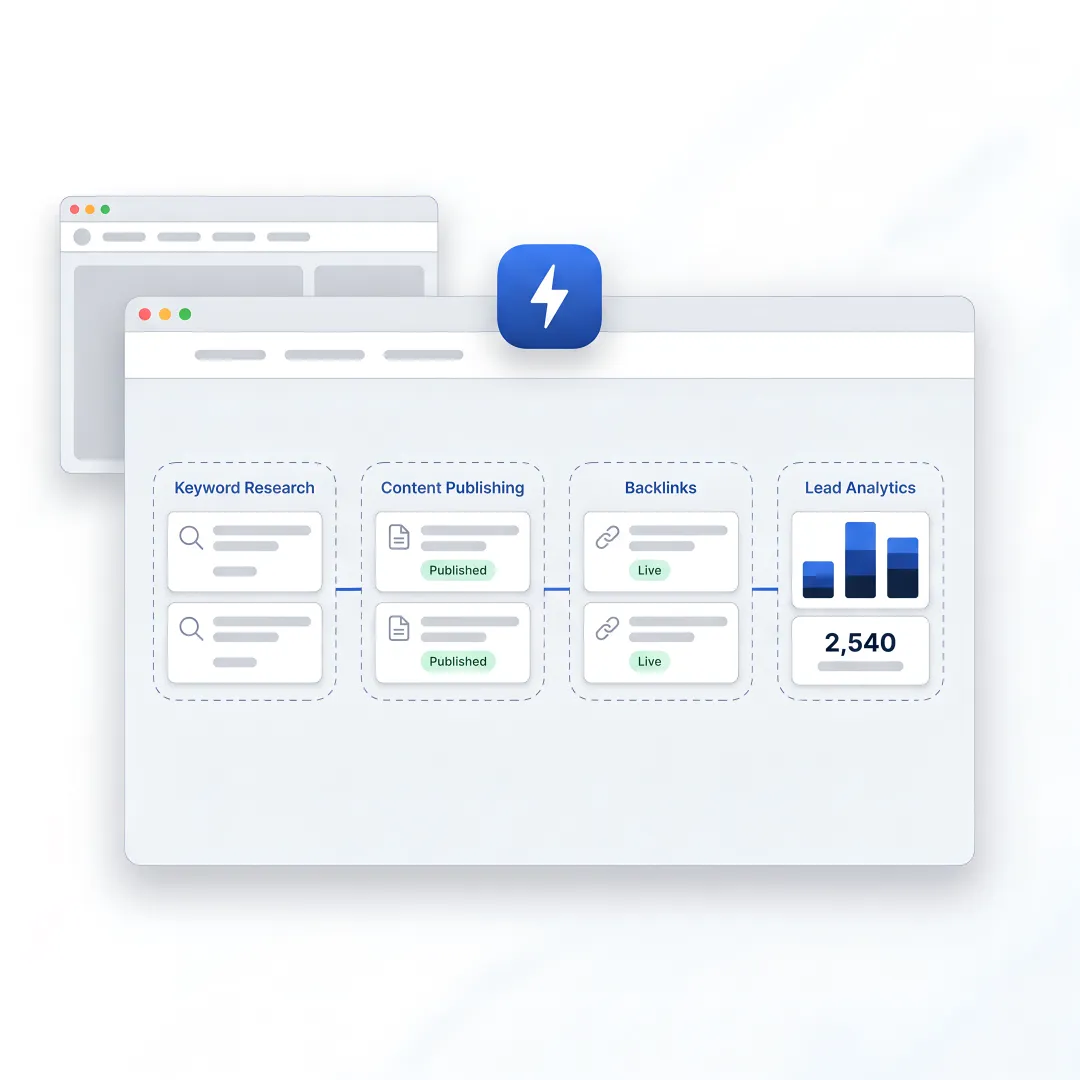 SEO strategist reviewing growth workflow