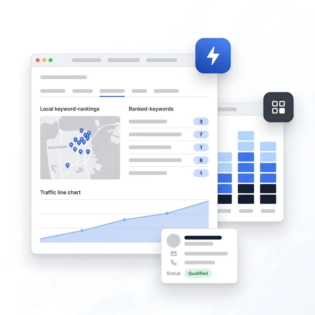 AI SEO team analyzing search performance for Fort Worth business