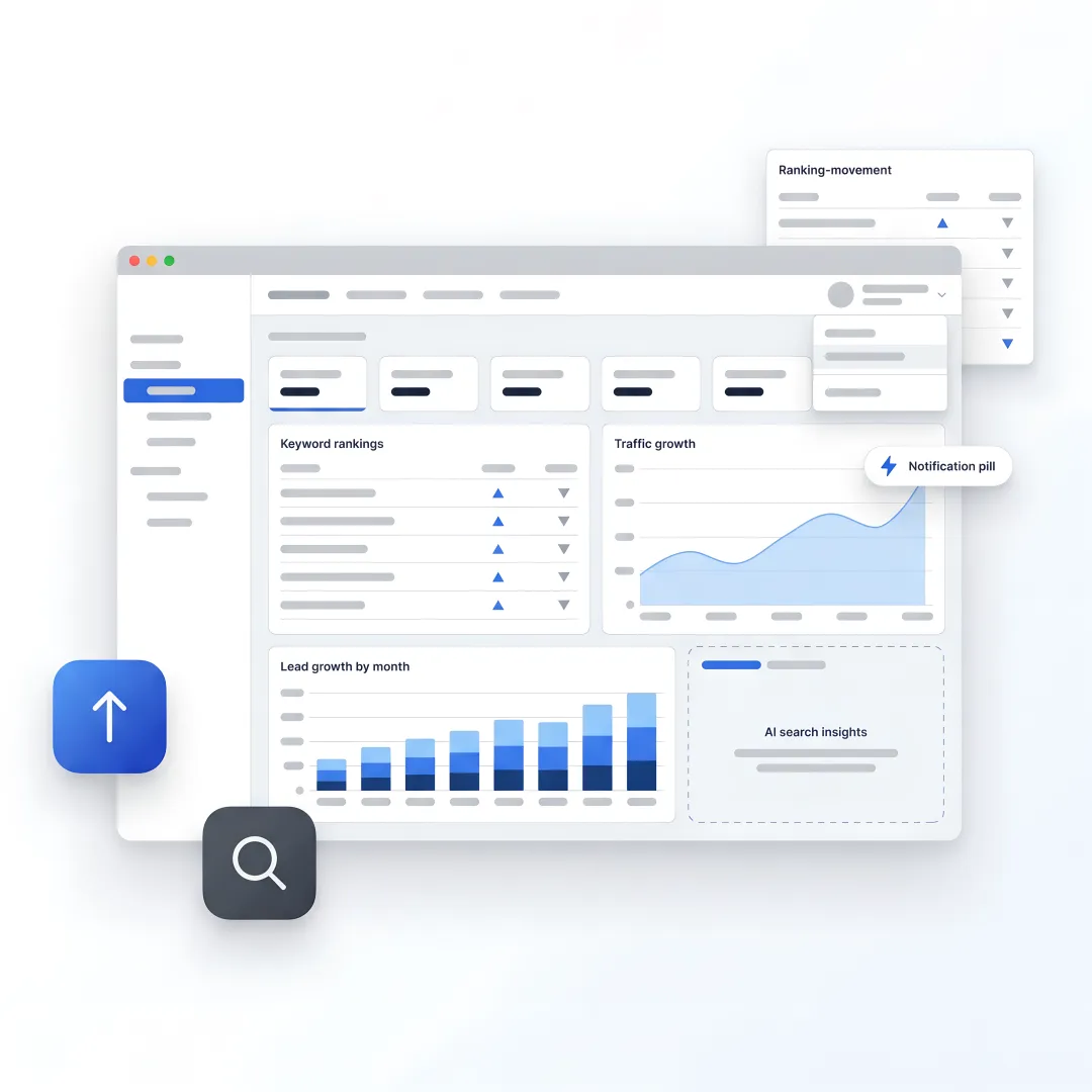 AI SEO dashboard for business growth