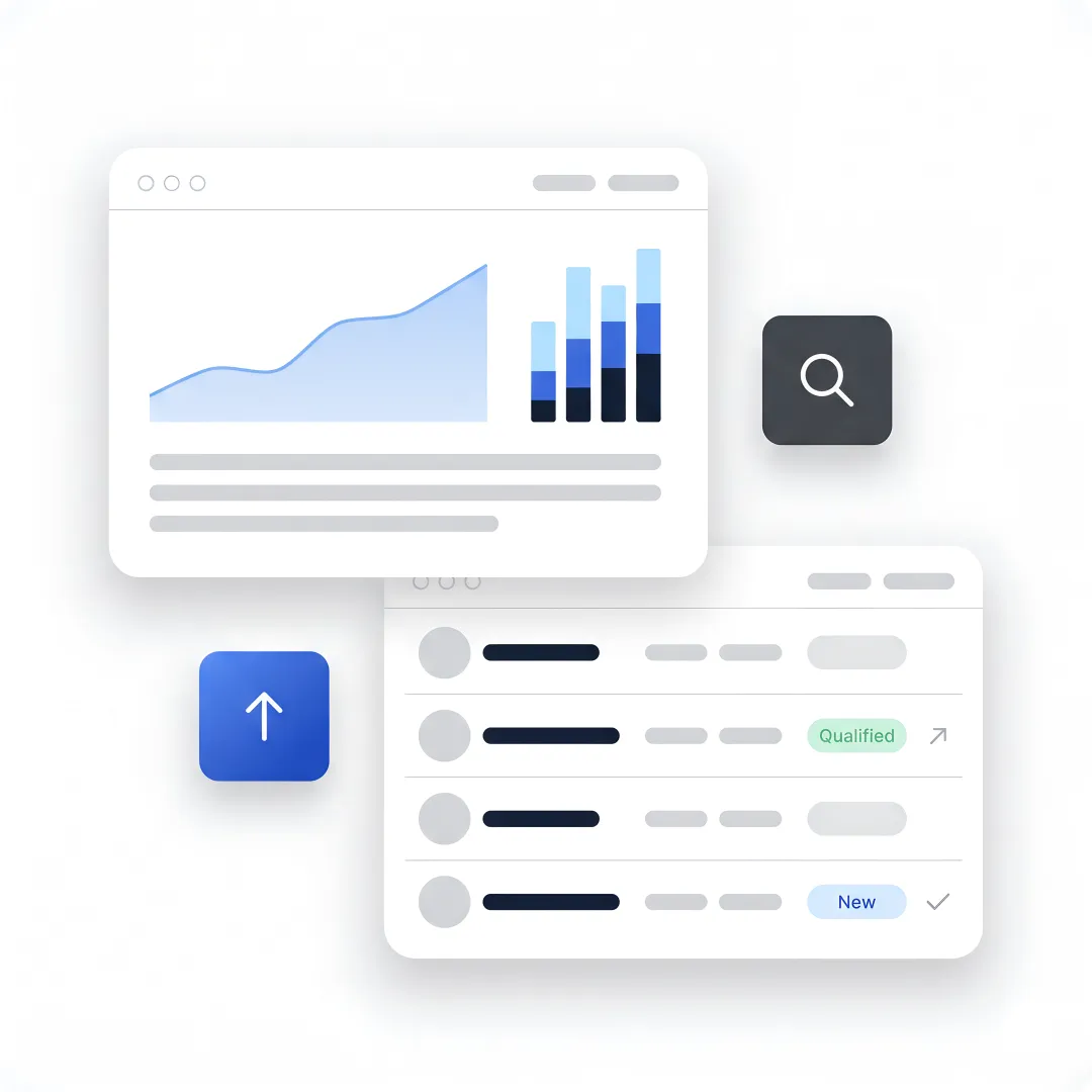 SEO team reviewing analytics dashboard