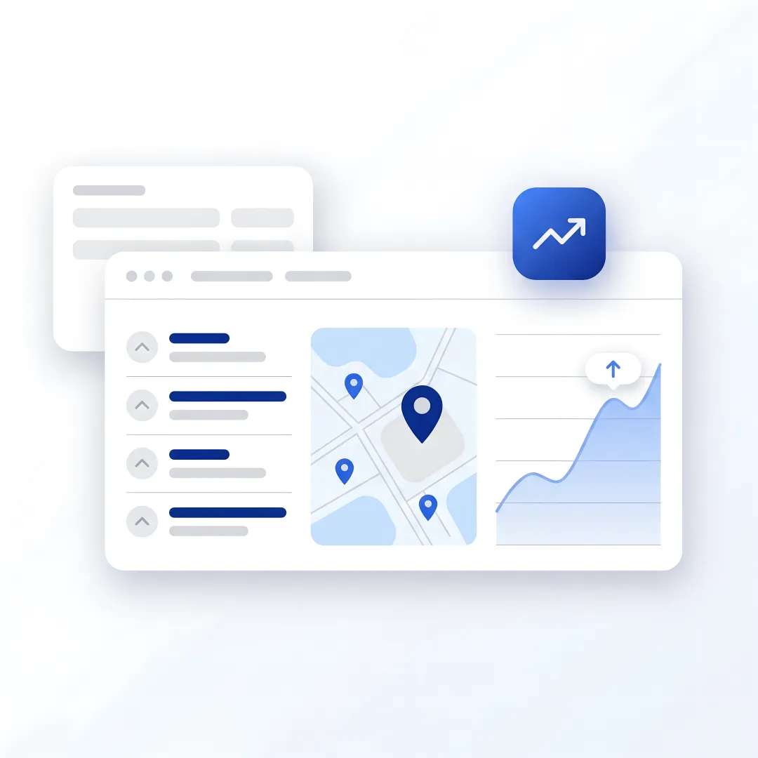 Landscaping SEO strategy dashboard