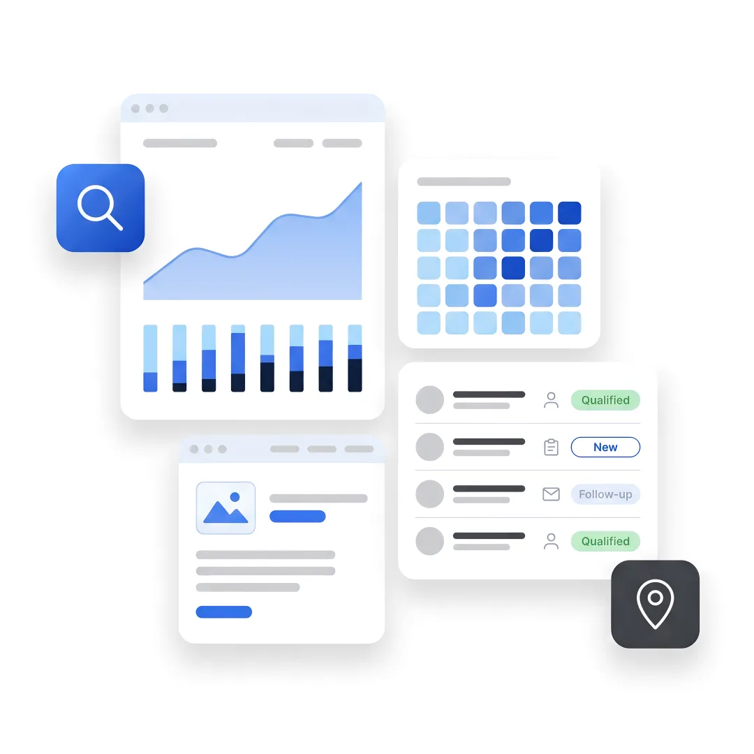 SEO strategist reviewing search analytics and website performance