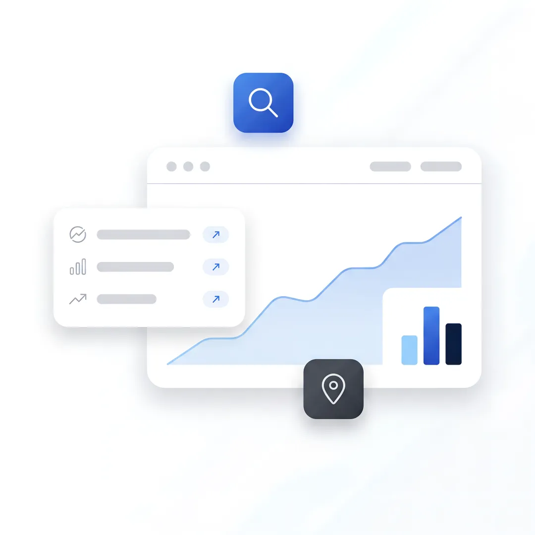 SEO strategist reviewing website analytics dashboard