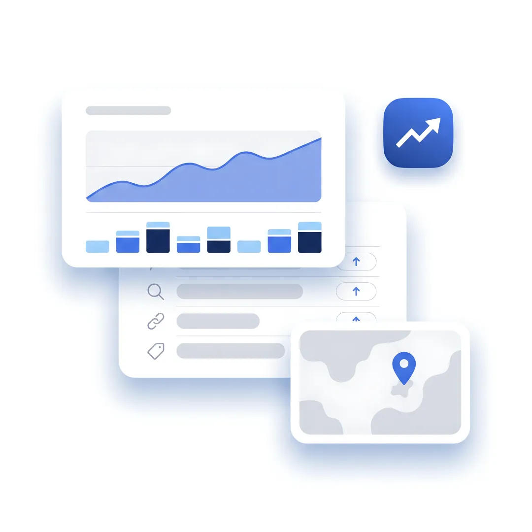 SEO team optimizing search visibility for a local business