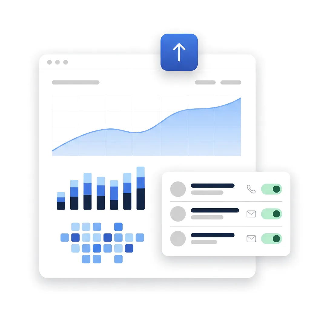 SEO dashboard for landscaping leads