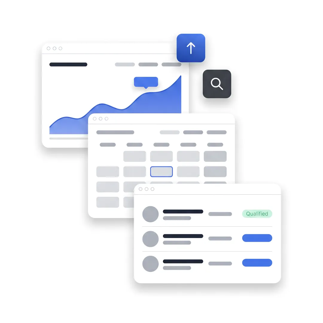 SEO strategist reviewing growth dashboard