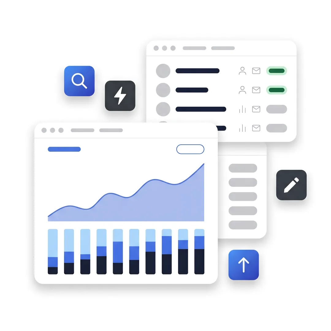 Professional services SEO dashboard