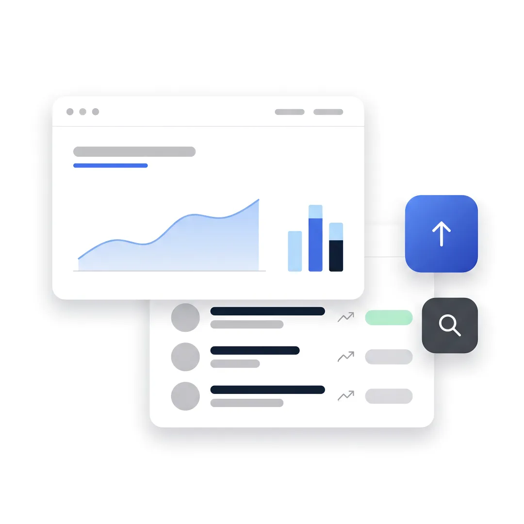 SEO specialist reviewing monthly performance dashboard