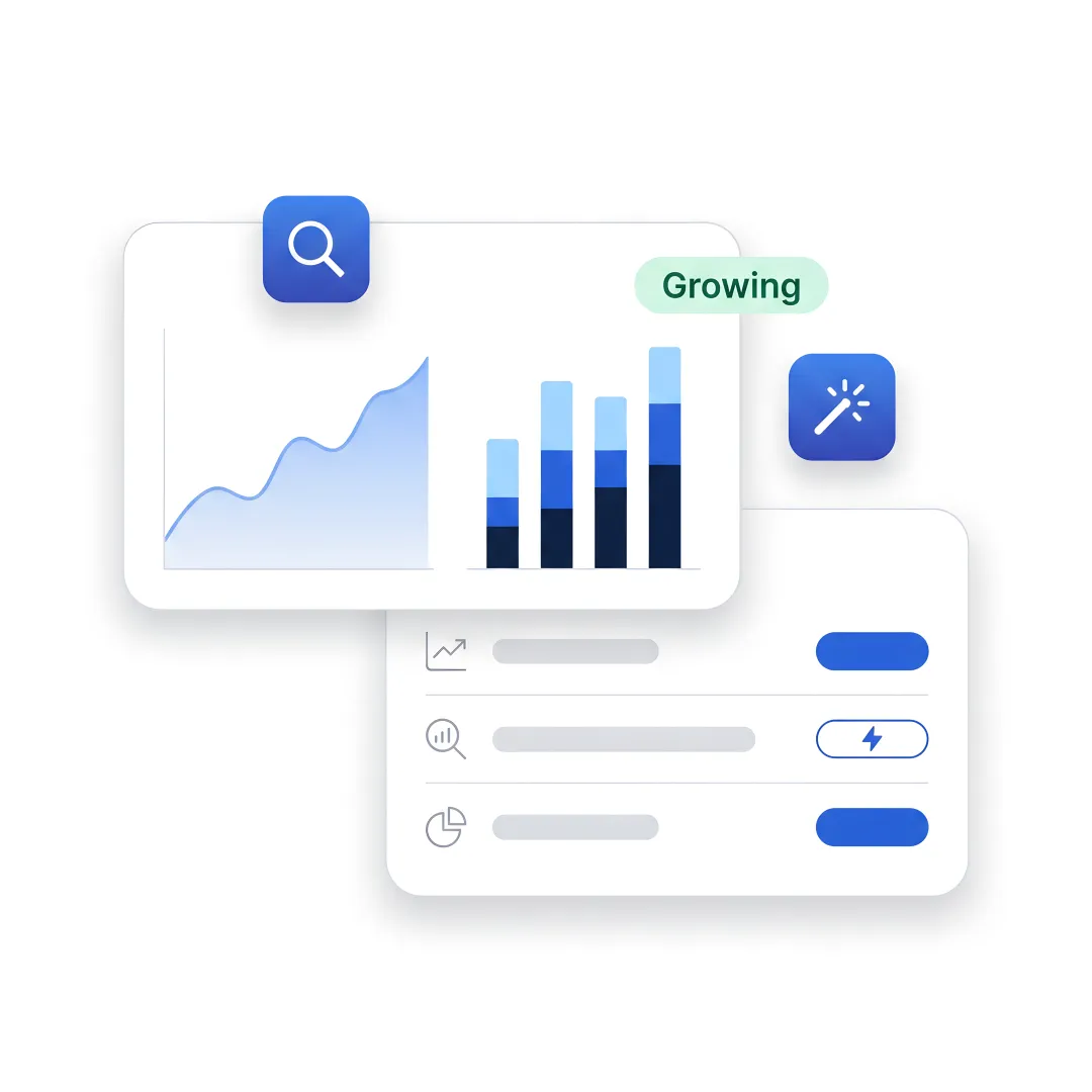SEO agency team analyzing search growth
