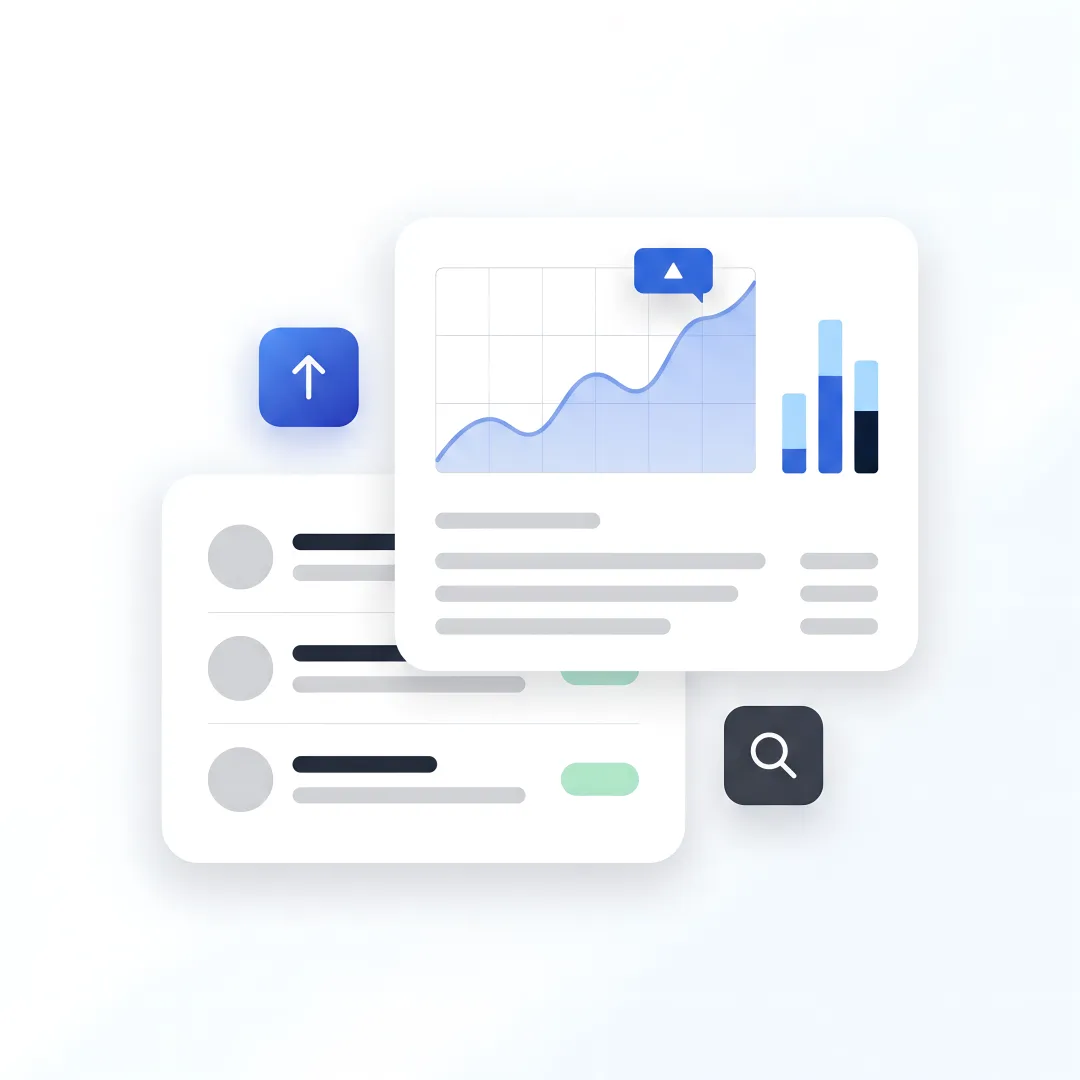 Small business SEO team reviewing search growth
