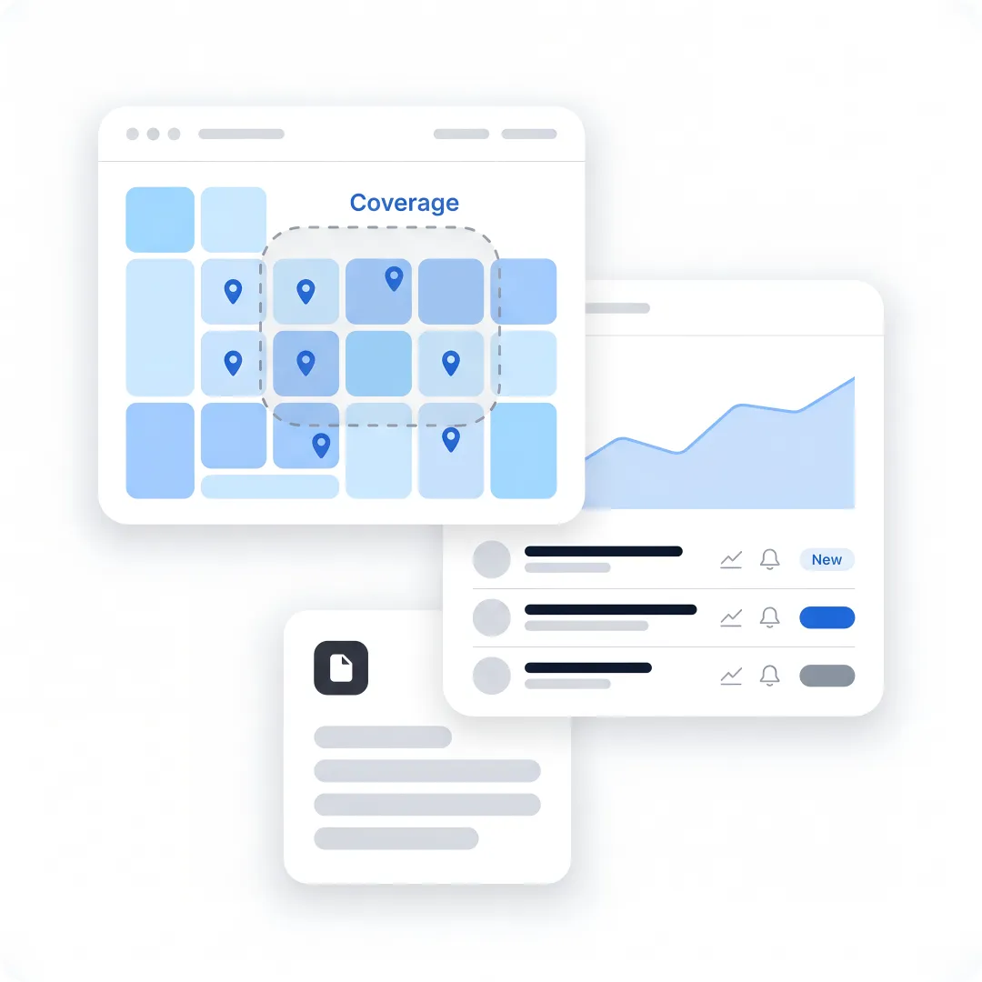 SEO strategist reviewing local search dashboard