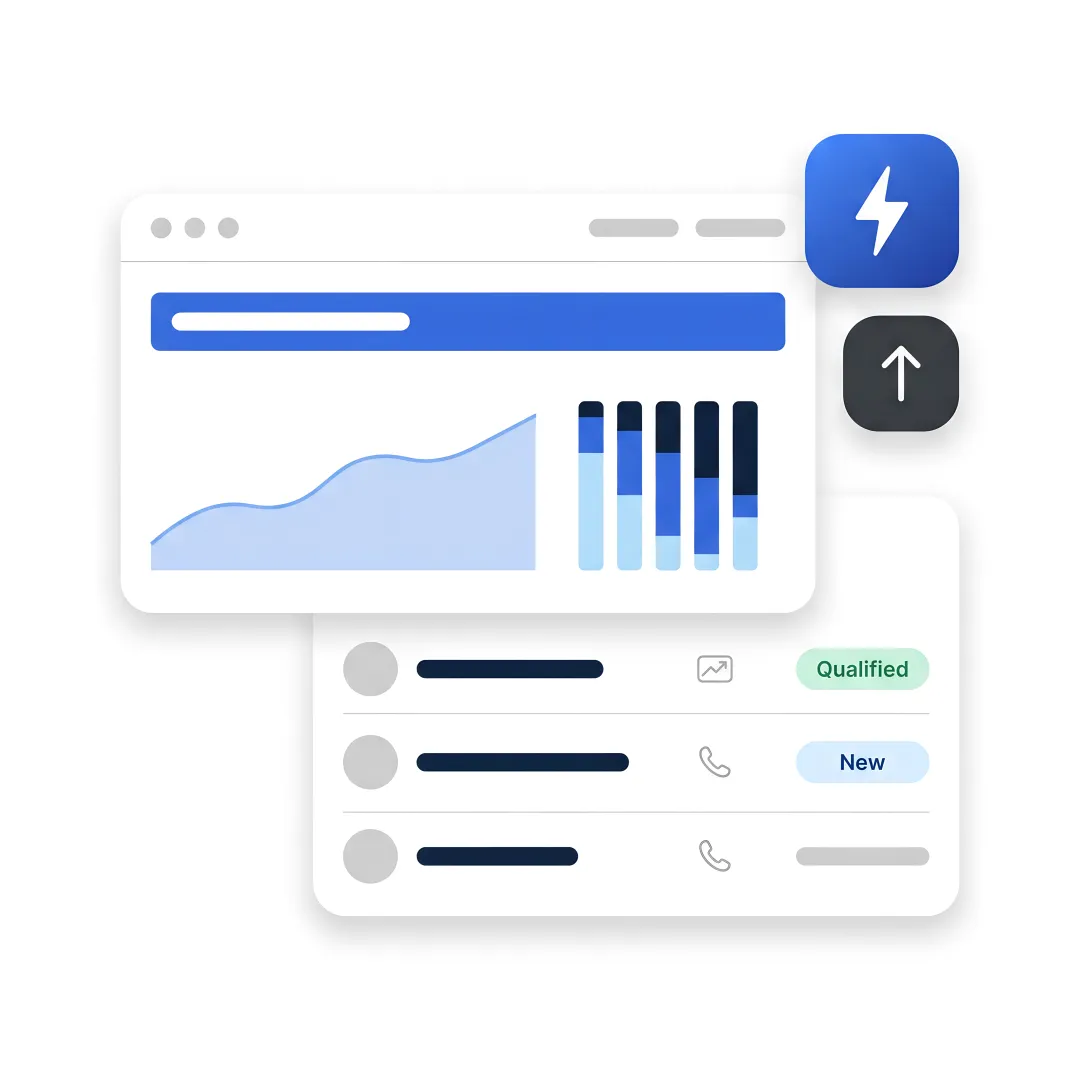 Small business owner reviewing SEO growth dashboard