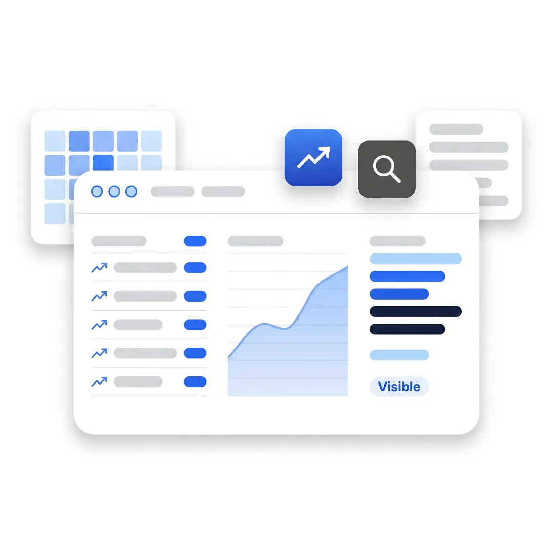 Ohio business team reviewing SEO analytics dashboard