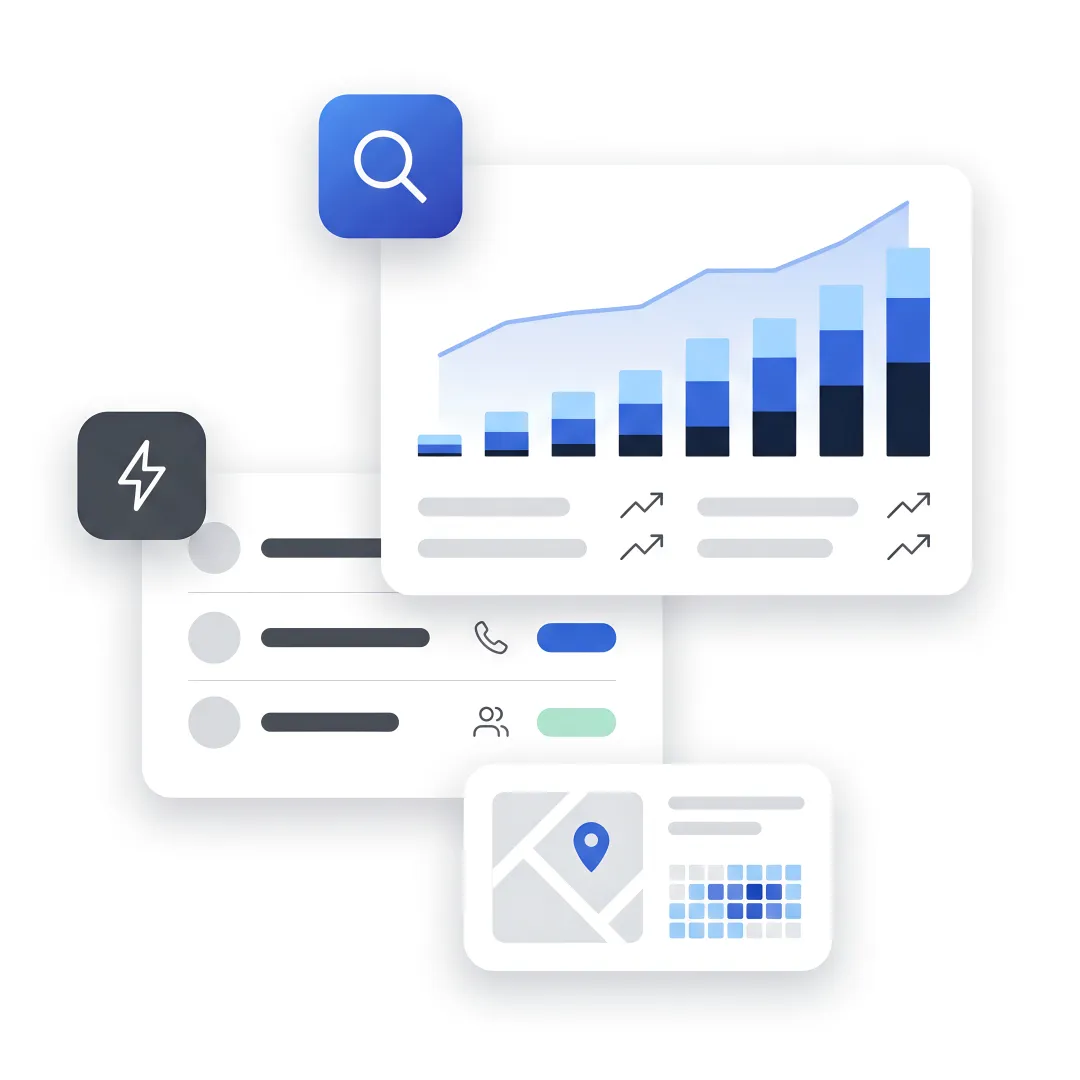 SEO strategist reviewing growth dashboard