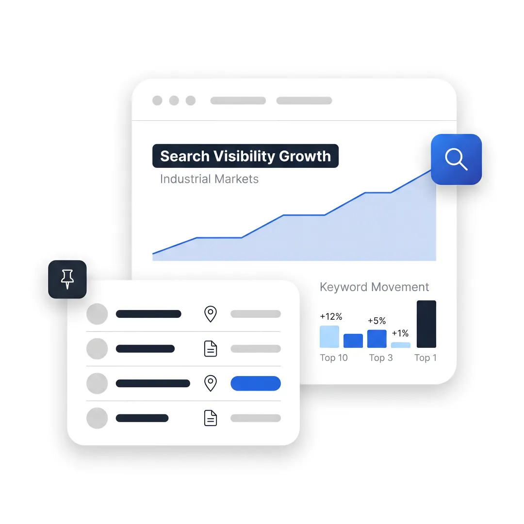 SEO specialist reviewing analytics and local search strategy