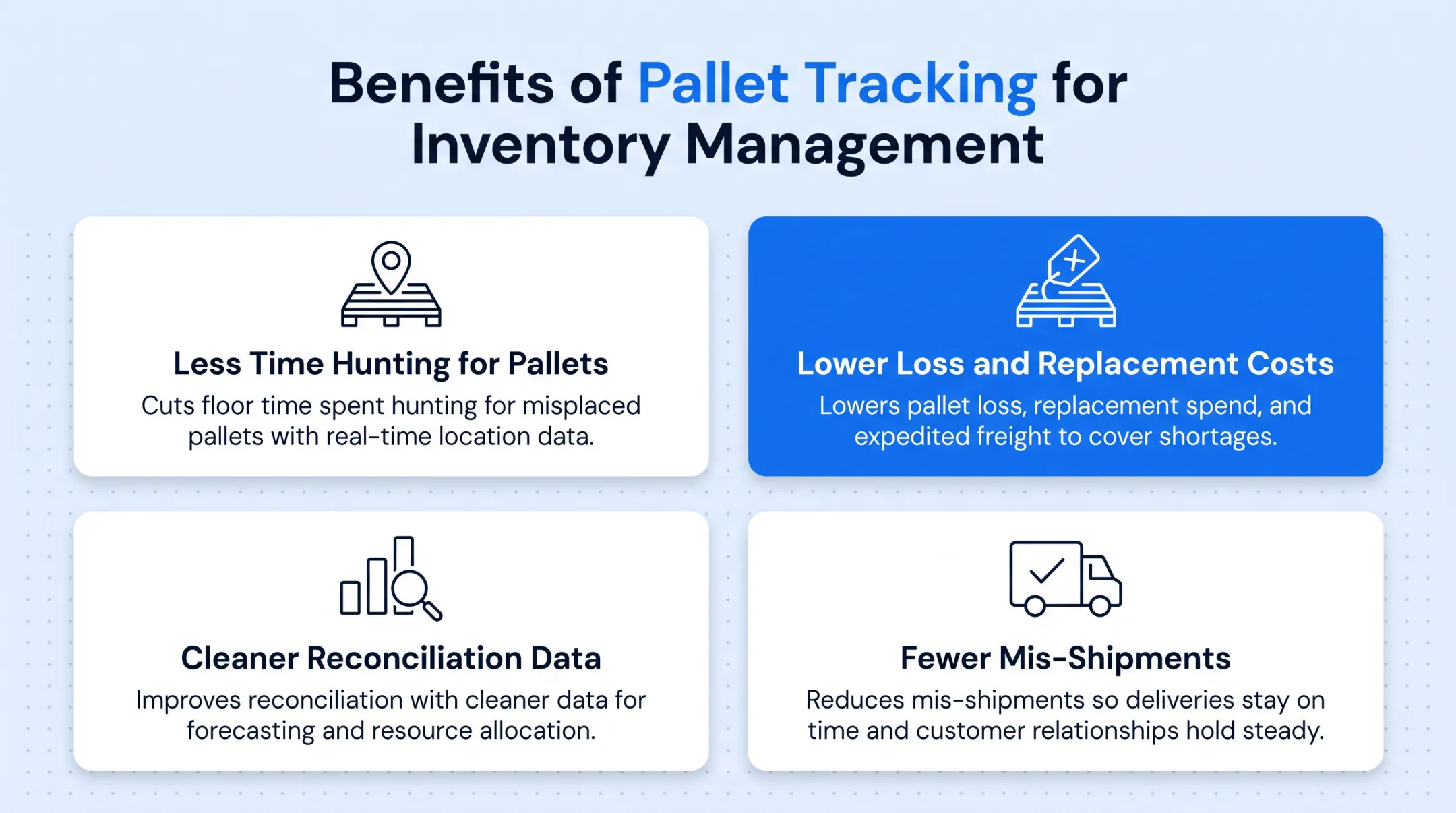 Warehouse worker scanning pallet barcode for real-time inventory tracking