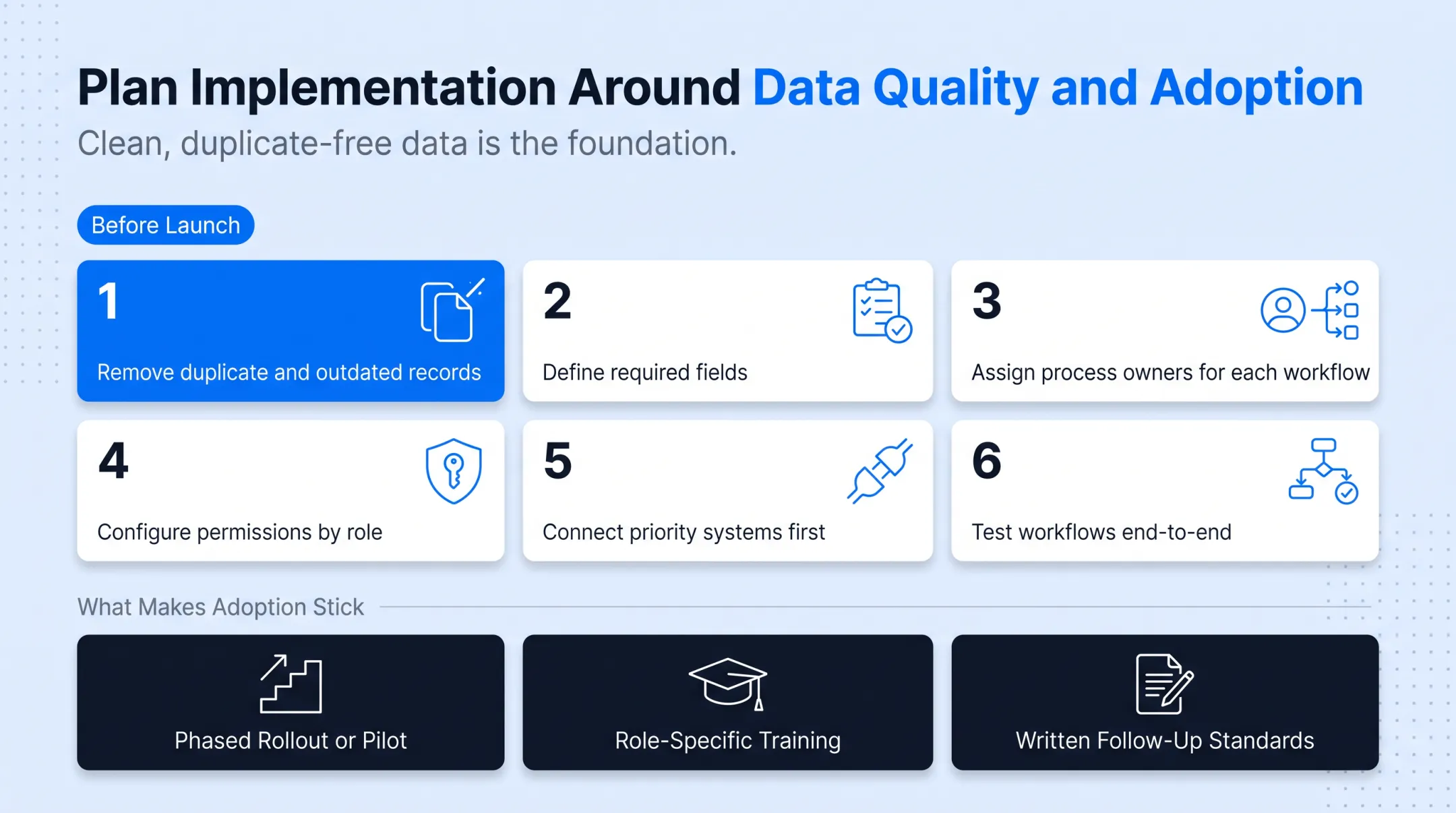 6-step CRM implementation checklist for dealership data readiness
