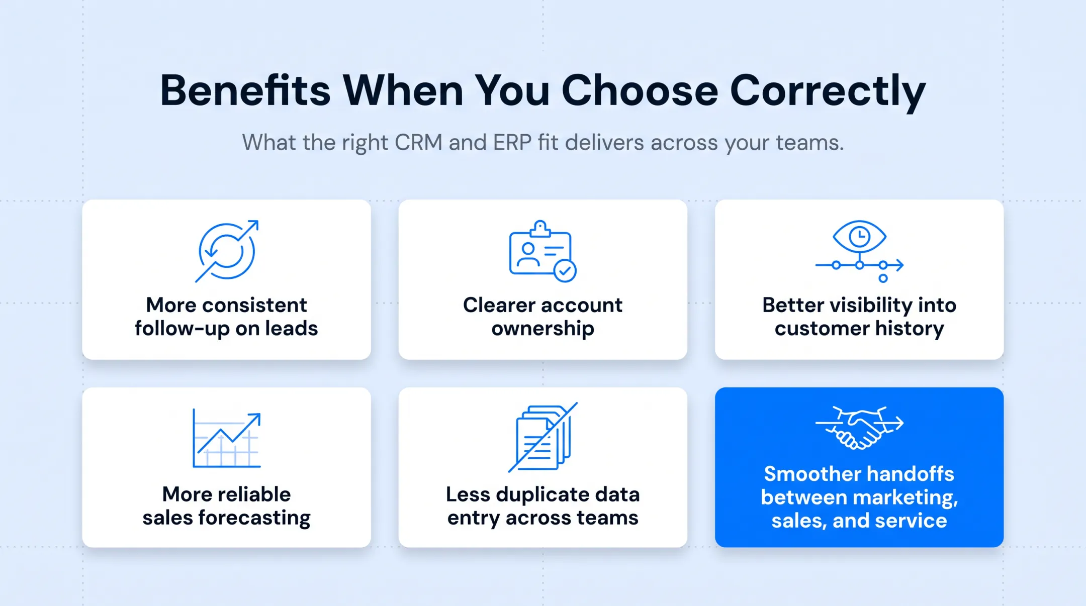 Six key business benefits of choosing the right CRM system