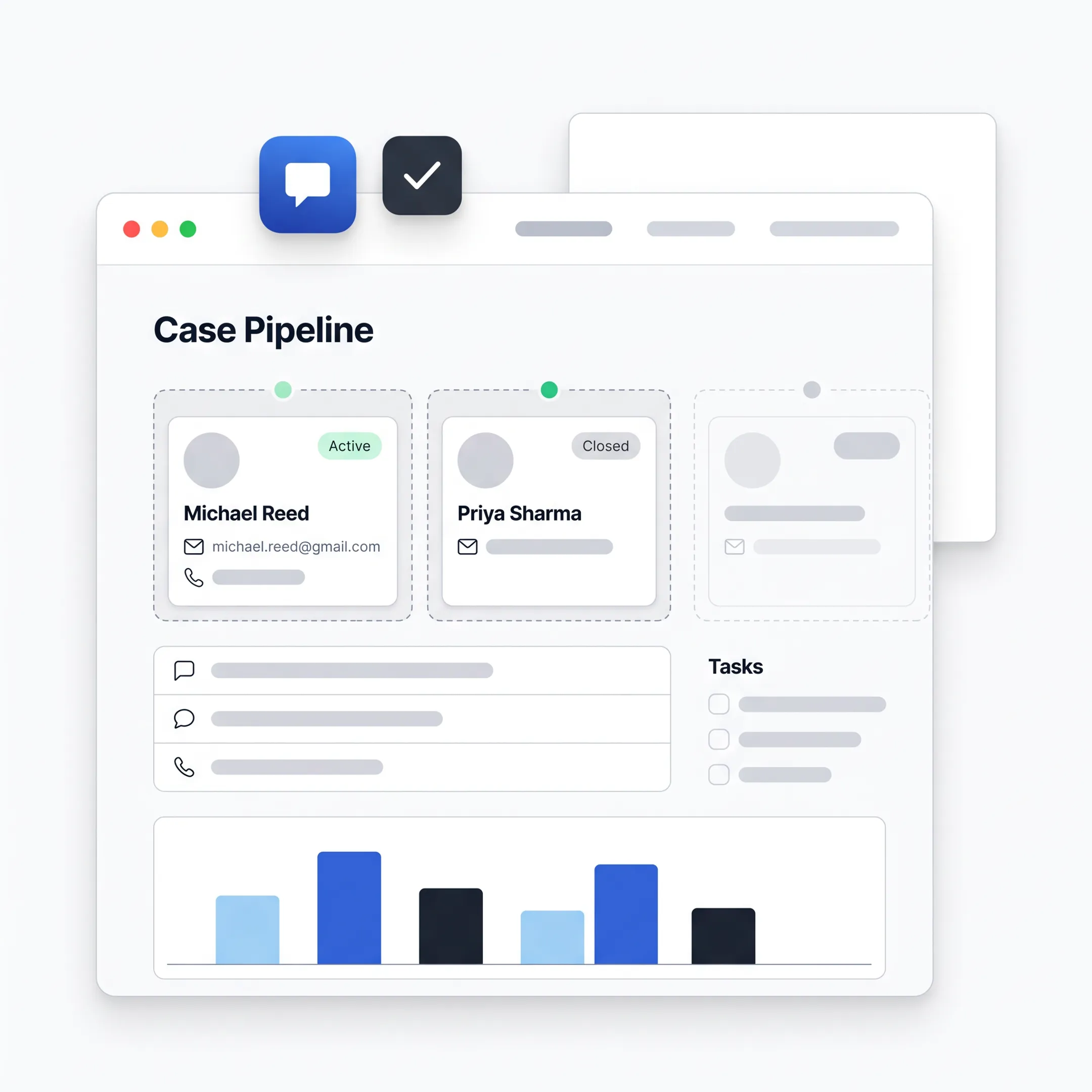 Team reviewing a customized legal CRM workflow