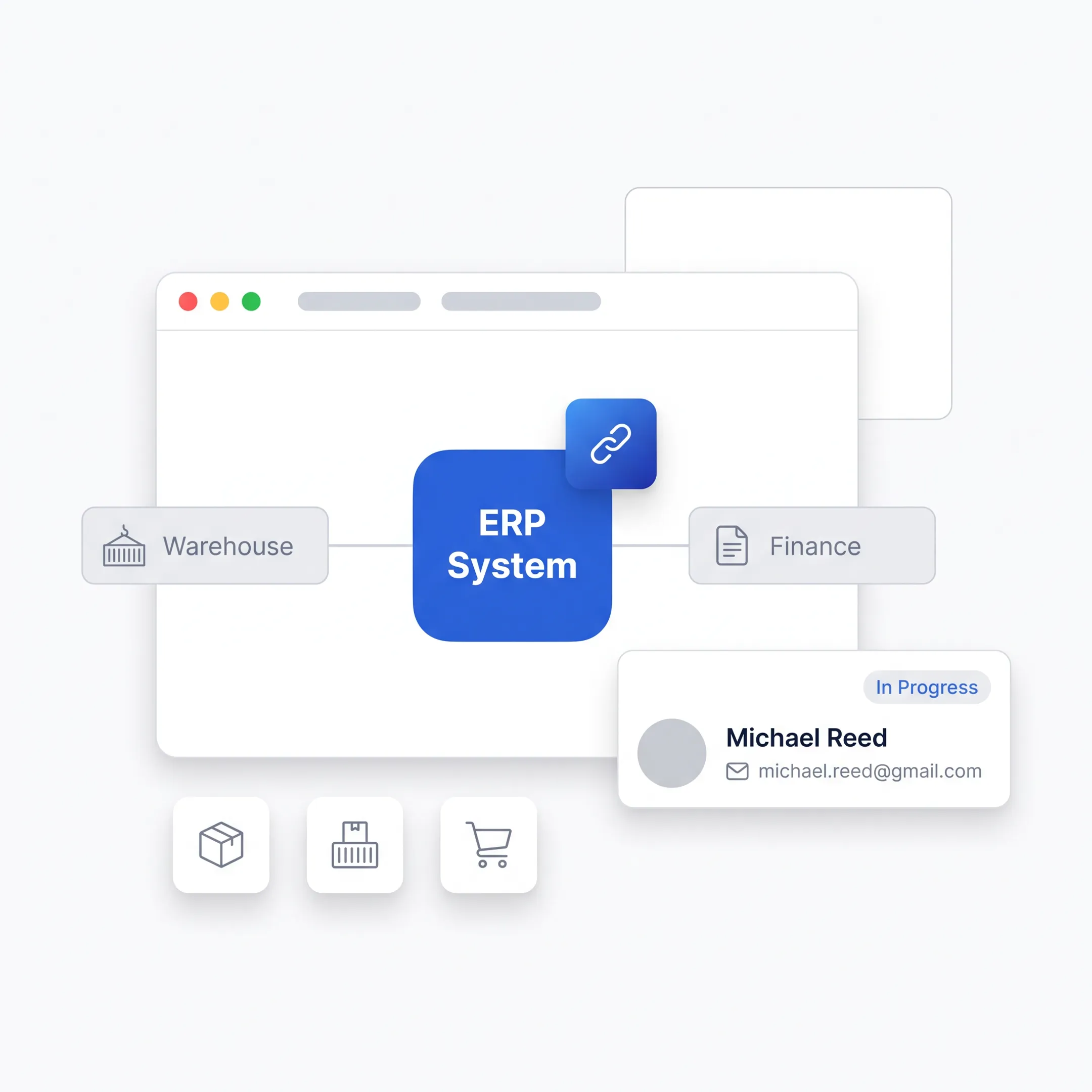 Team planning an integrated ERP shipping workflow