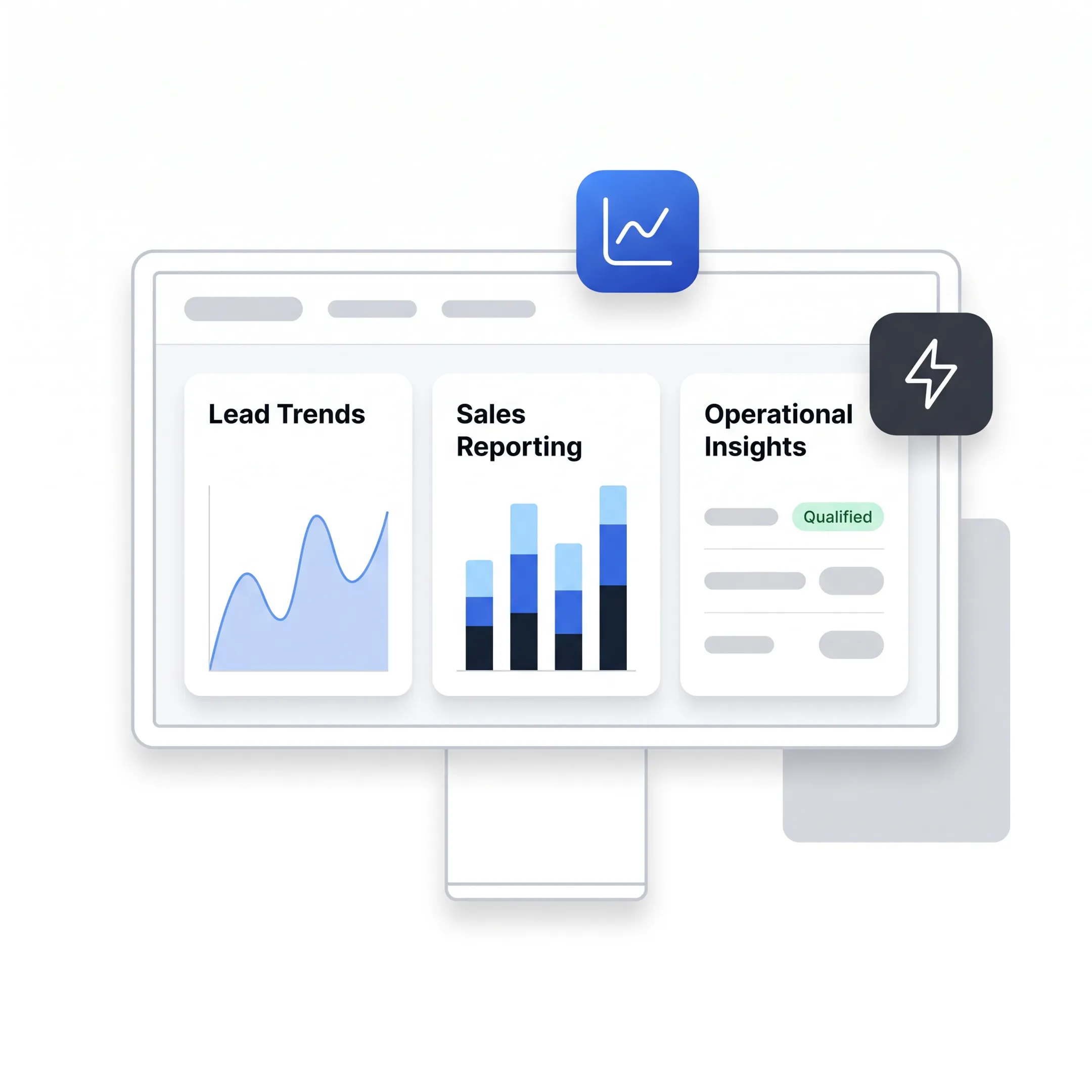 Team reviewing a business performance dashboard