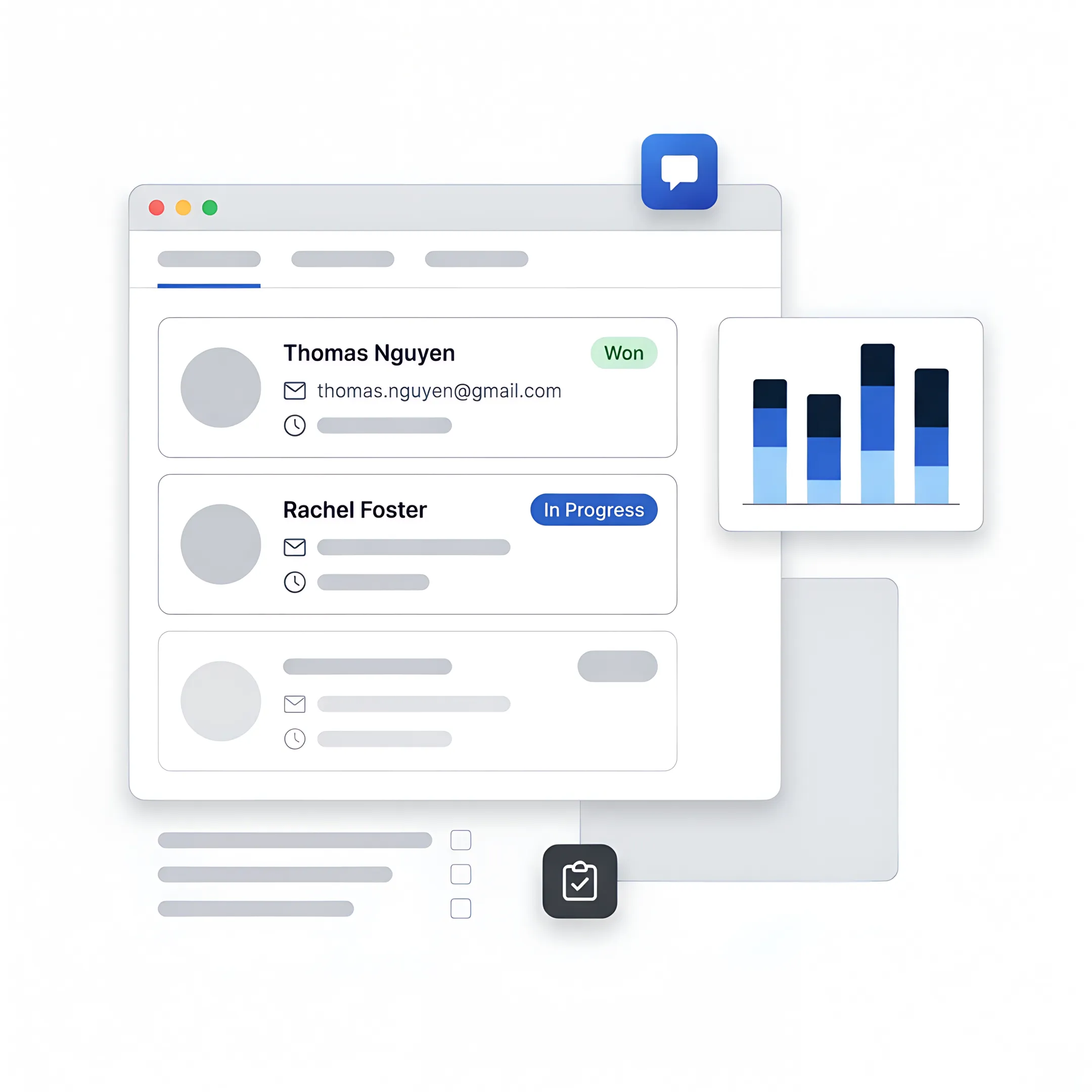 Dealership manager viewing customized CRM workflow