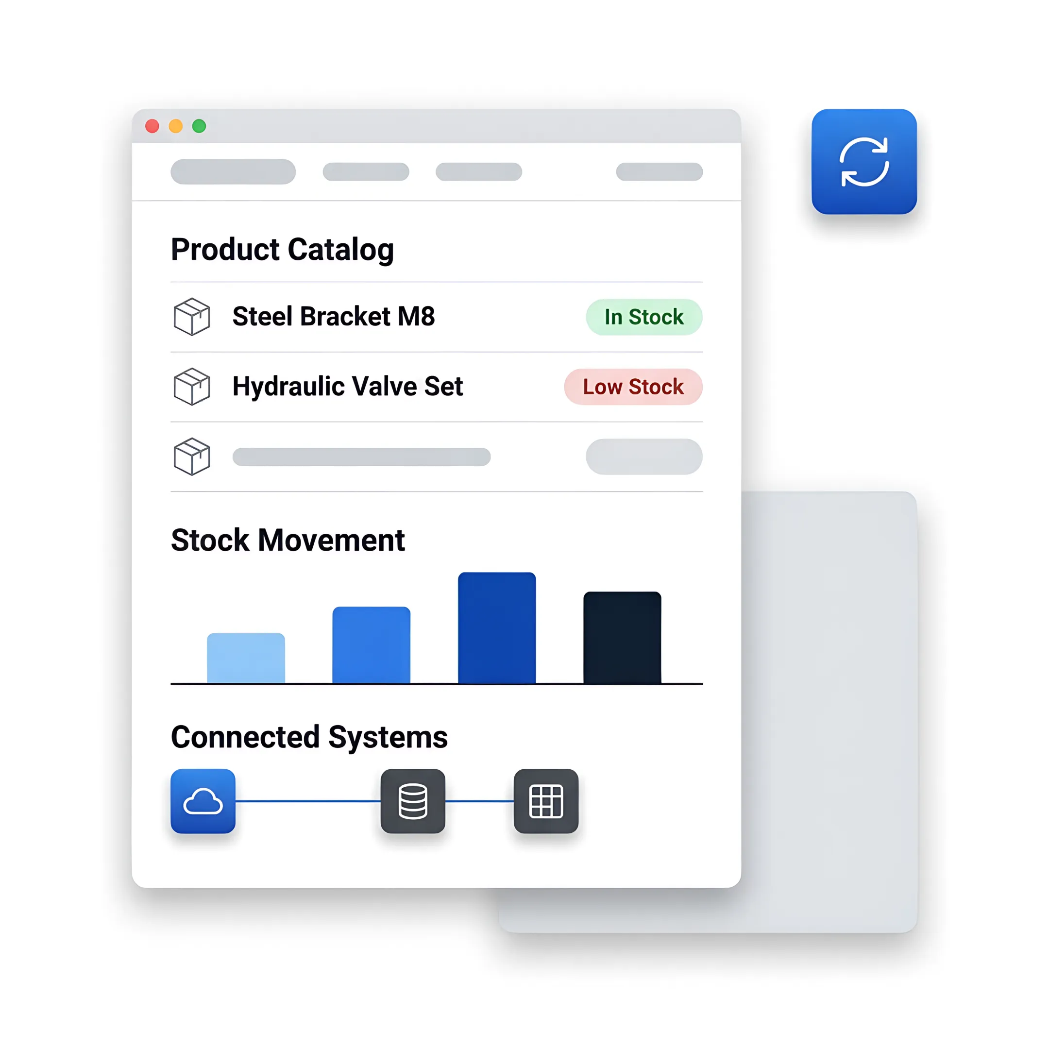 Retail team reviewing inventory data on a software dashboard