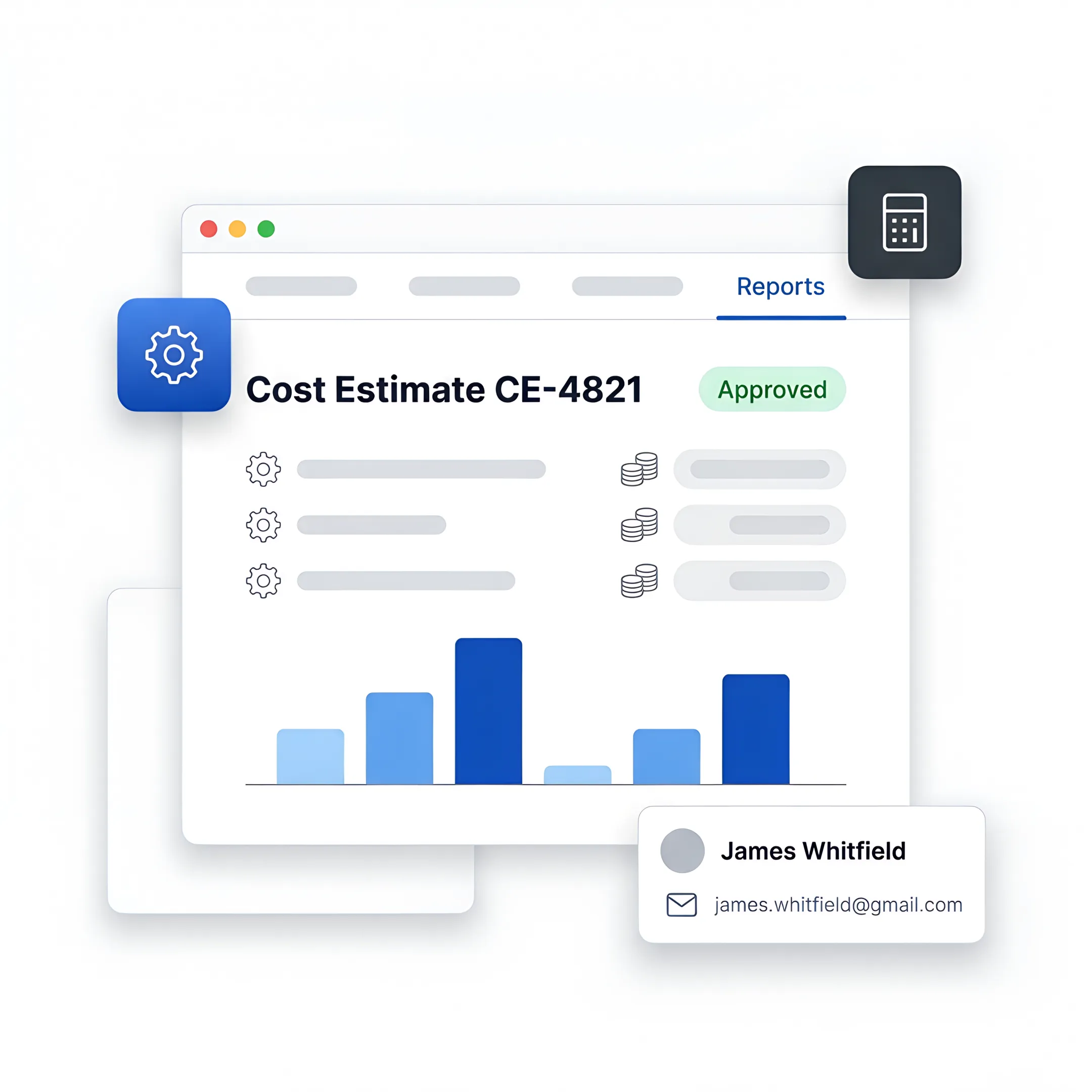 Team reviewing a manufacturing cost estimate software interface