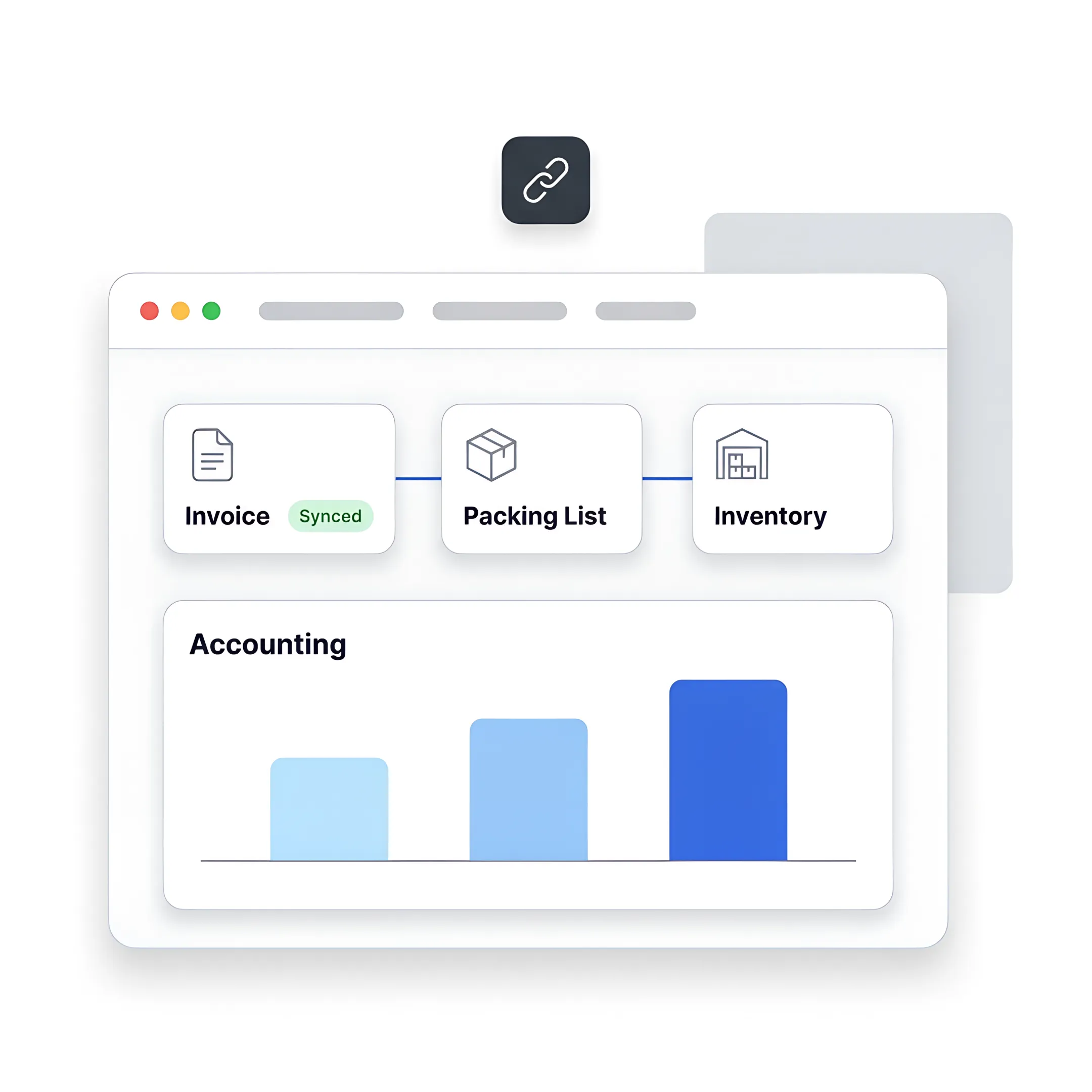Digital invoice and packing list workflow for business operations